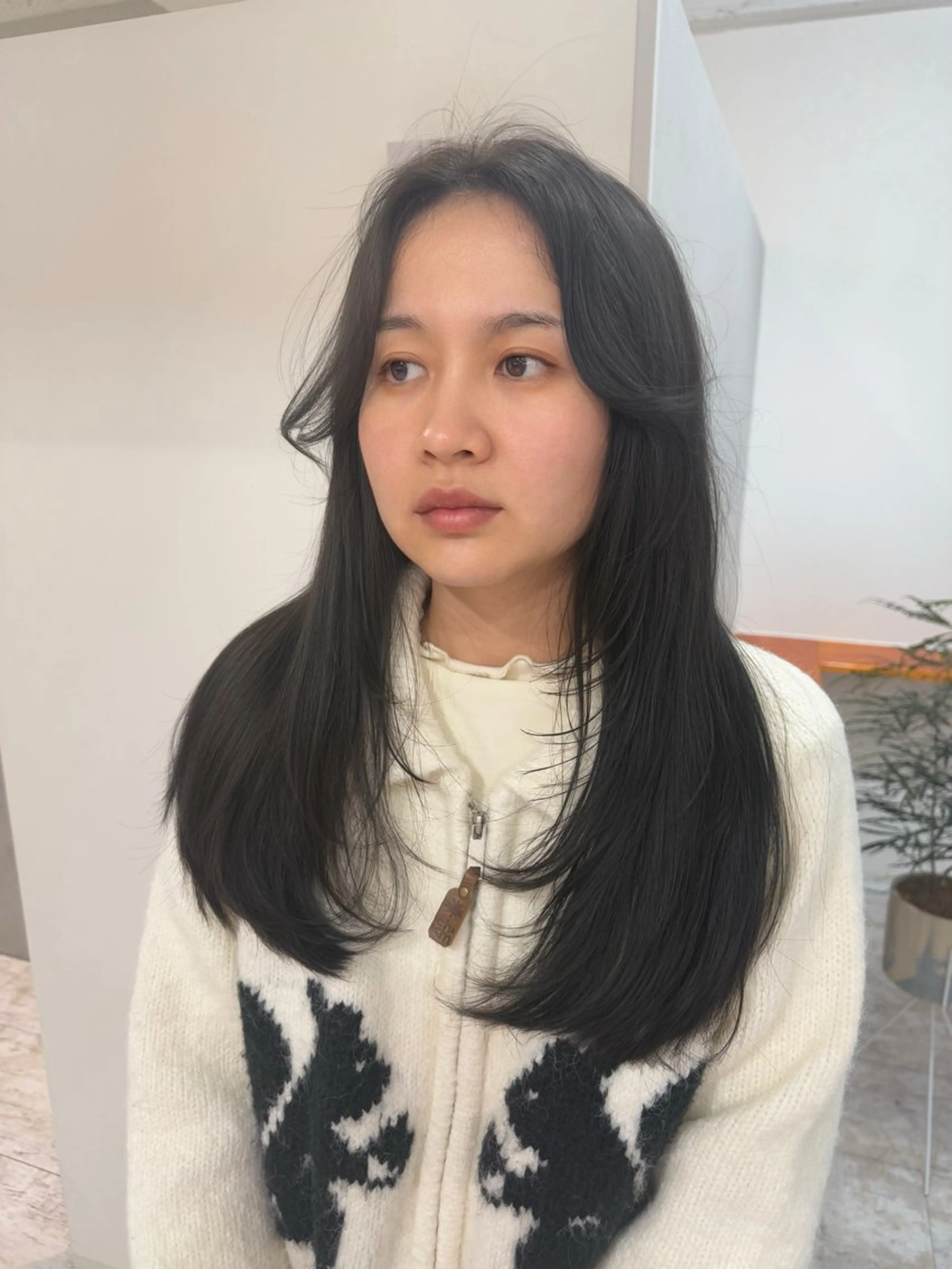 ロング カラー レイヤーカット カット ヘアカラー トリートメント piLLon/ RYUKAのヘアスタイル