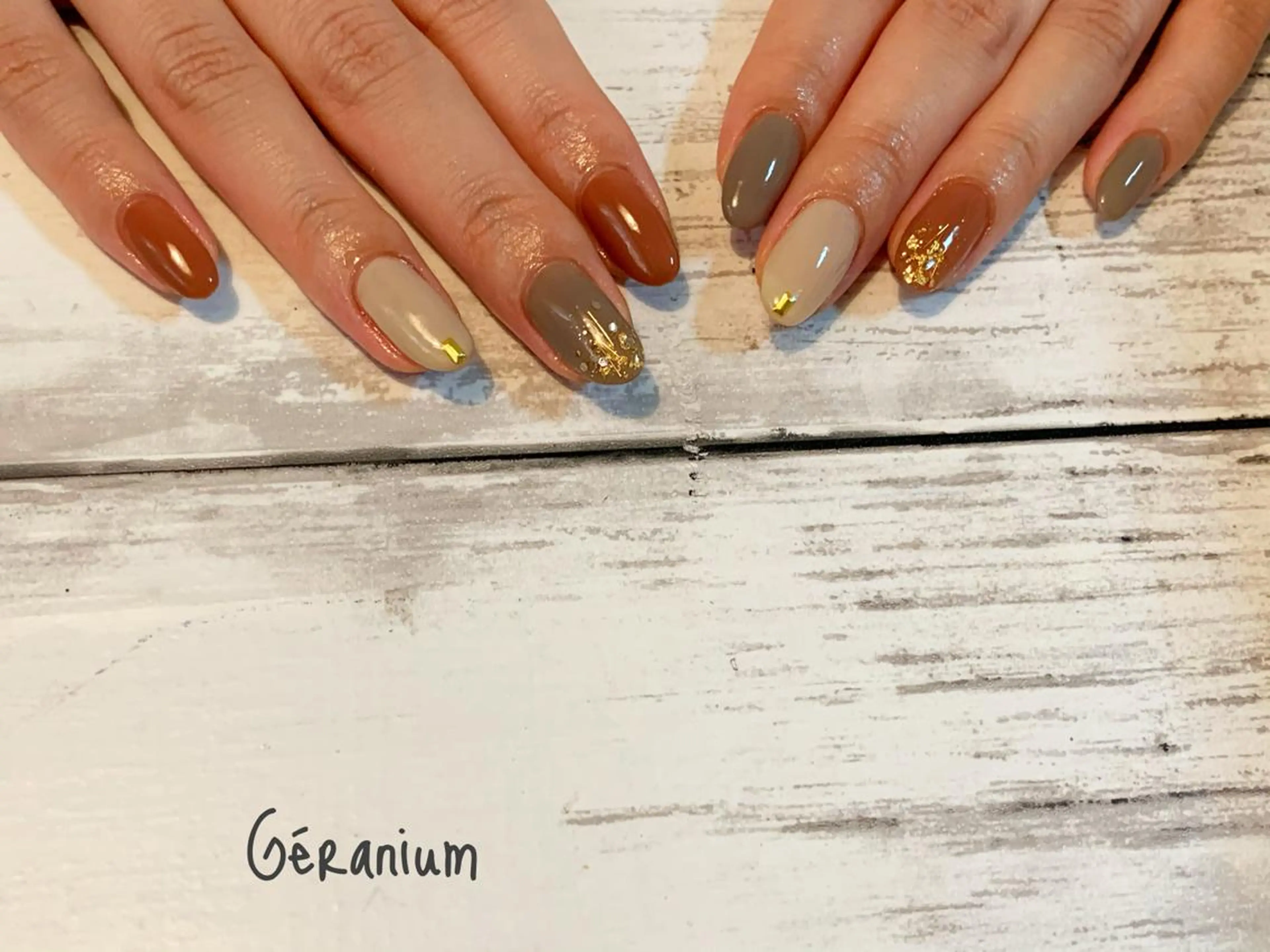 ネイル ハンドネイル GéRanium Harukaのネイルデザイン