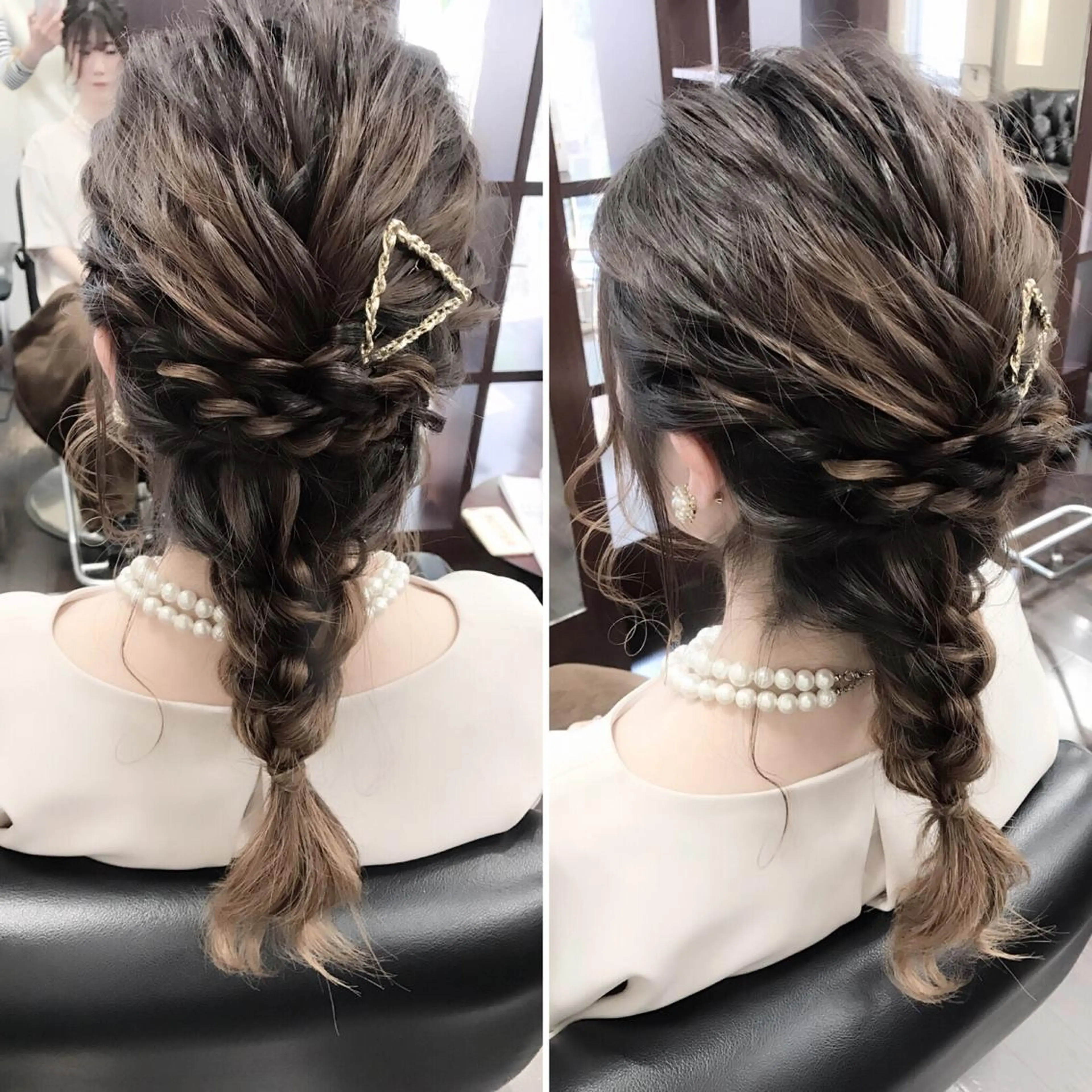 セミロング ロング ヘアアレンジ 沢田 瞳のヘアスタイル
