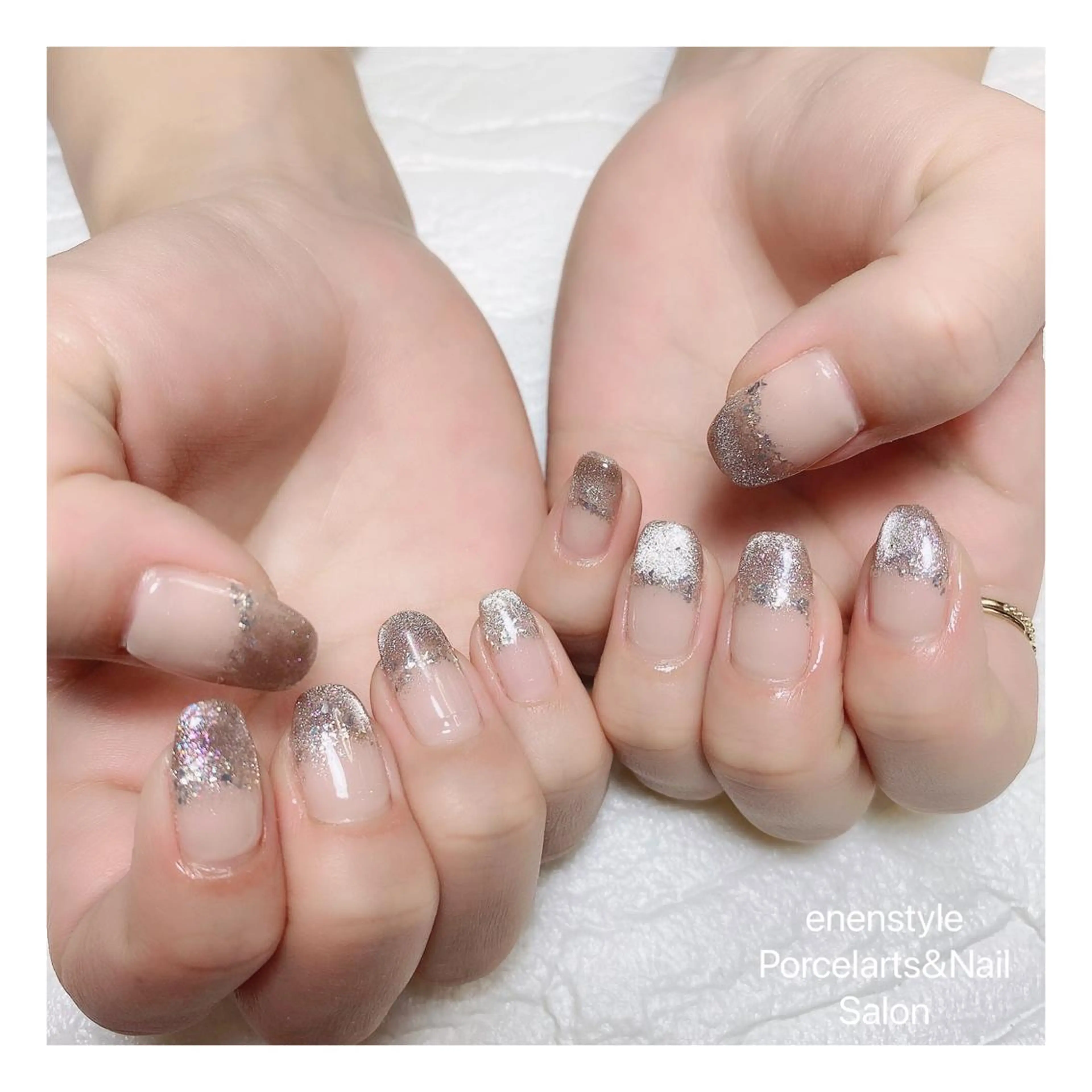 ミディアム ネイル ハンドネイル 👑enen style👑のネイルデザイン