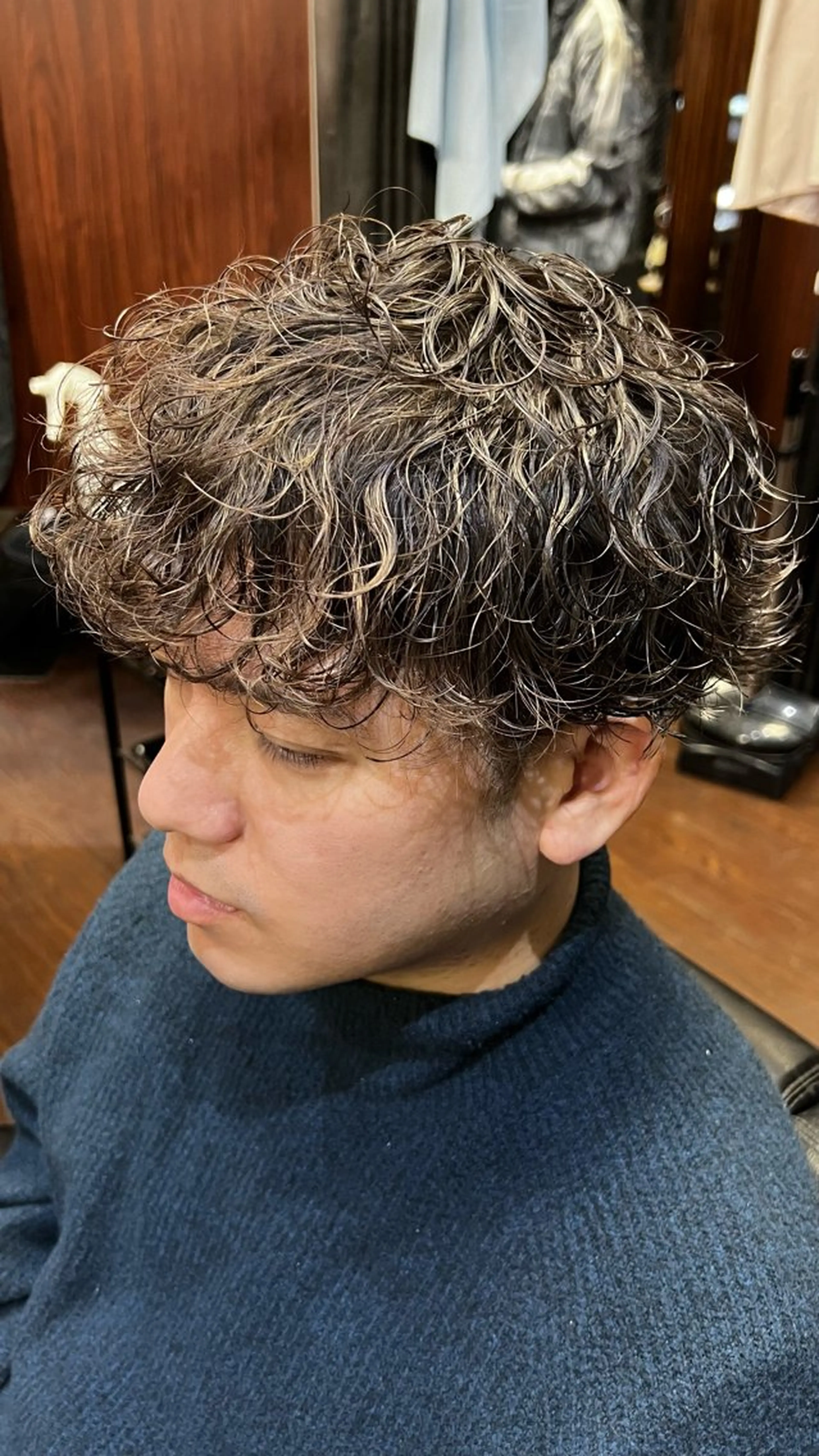 パーマ メンズ 松本 拓馬のヘアスタイル