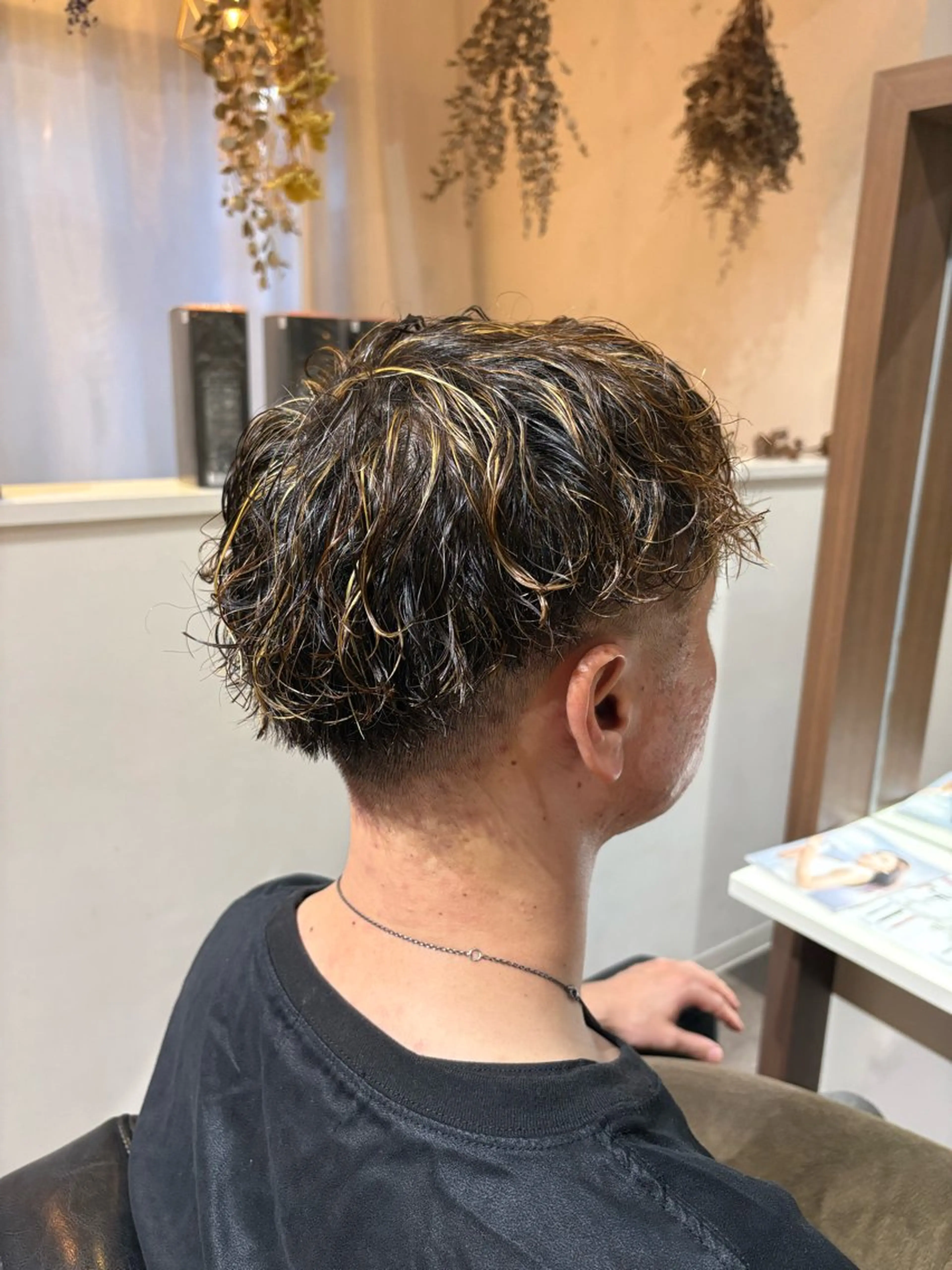 パーマ メンズ カット ヘアカラー パーマ かりん髪質改善 /メンズカットのヘアスタイル