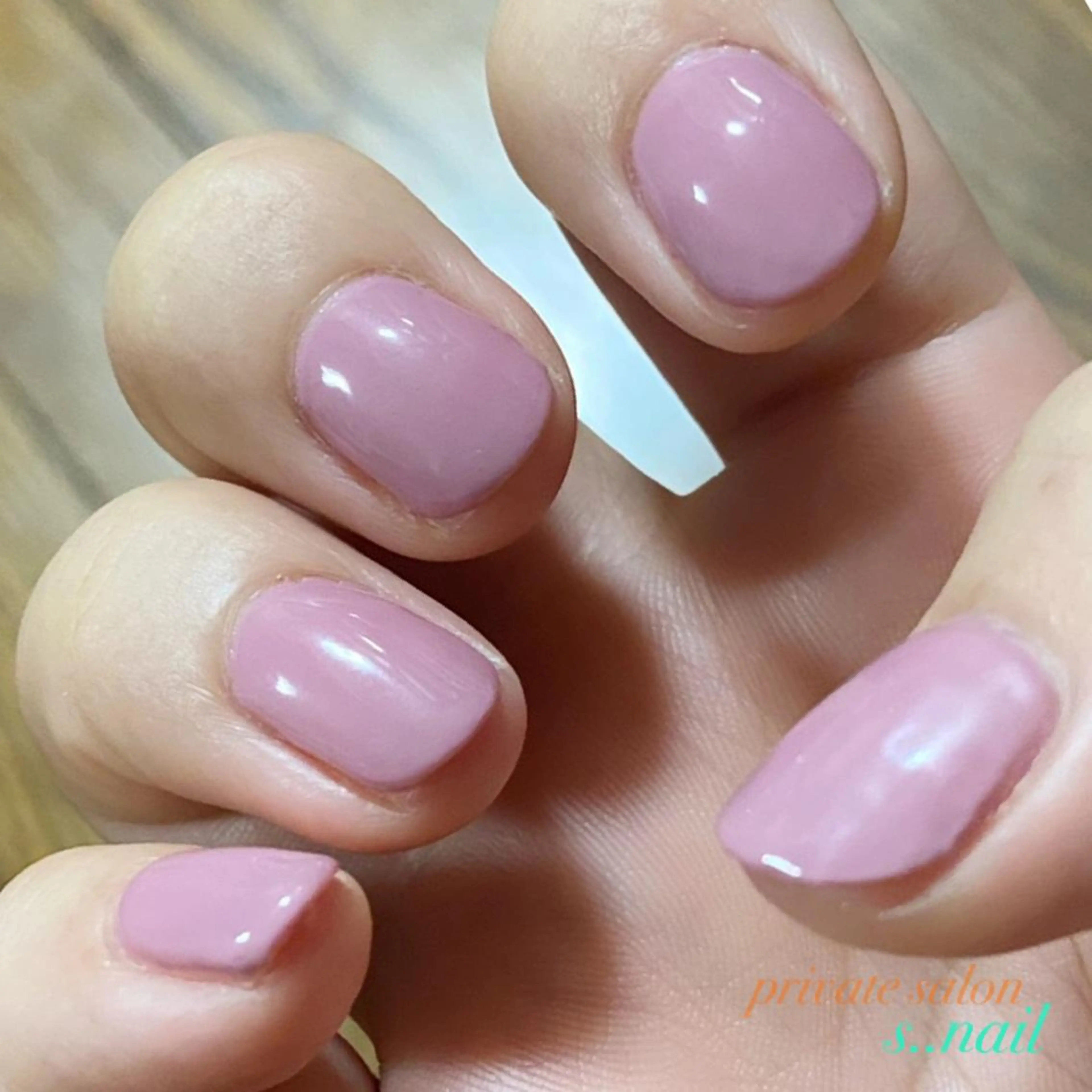 ネイル ワンカラーネイル ピンク ハンドネイル フットネイル s..nail / MORITAのネイルデザイン