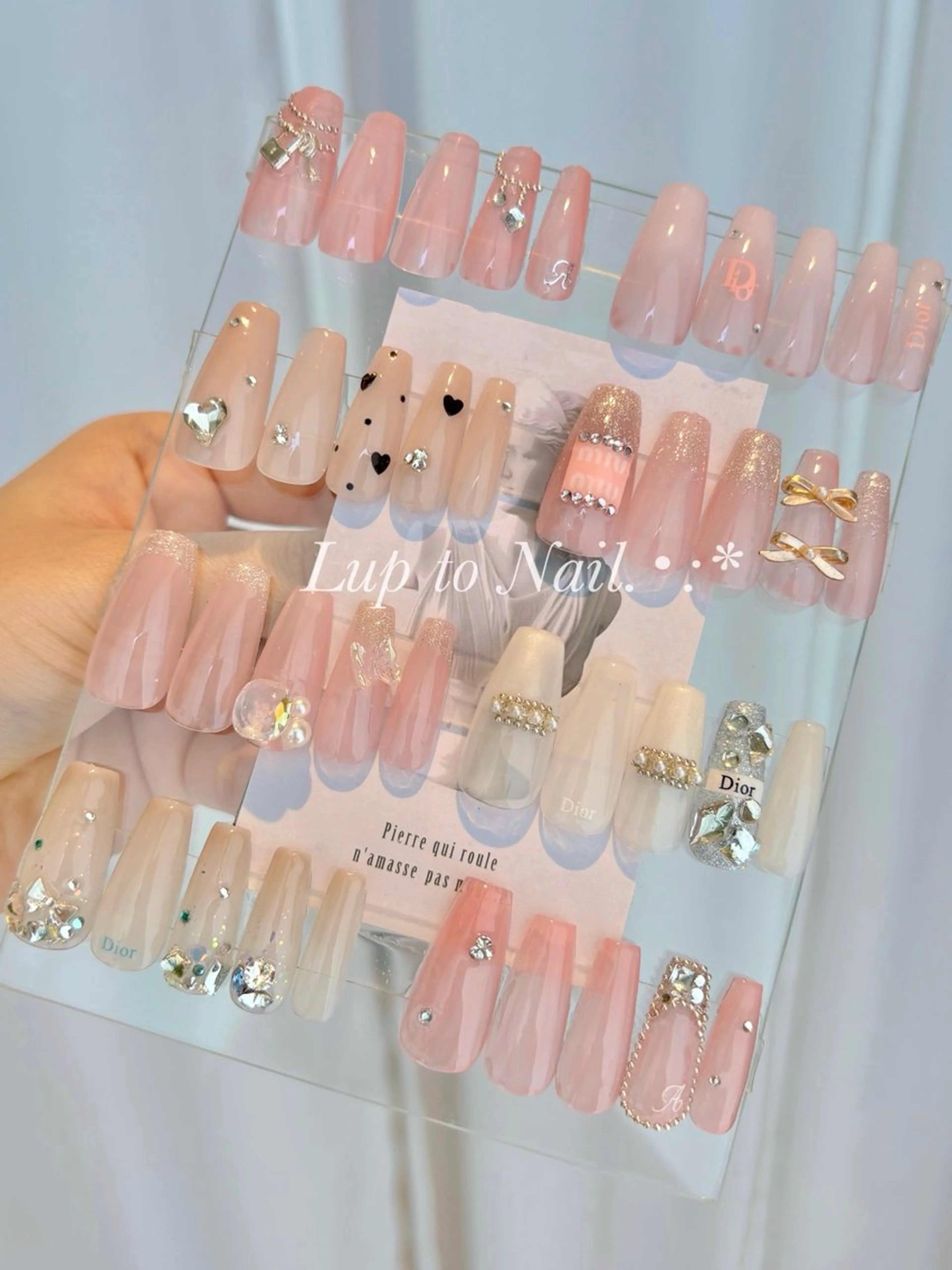 ネイル キラキラネイル 春ネイル Lupto　Nail 【リップトゥネイル】のネイルデザイン