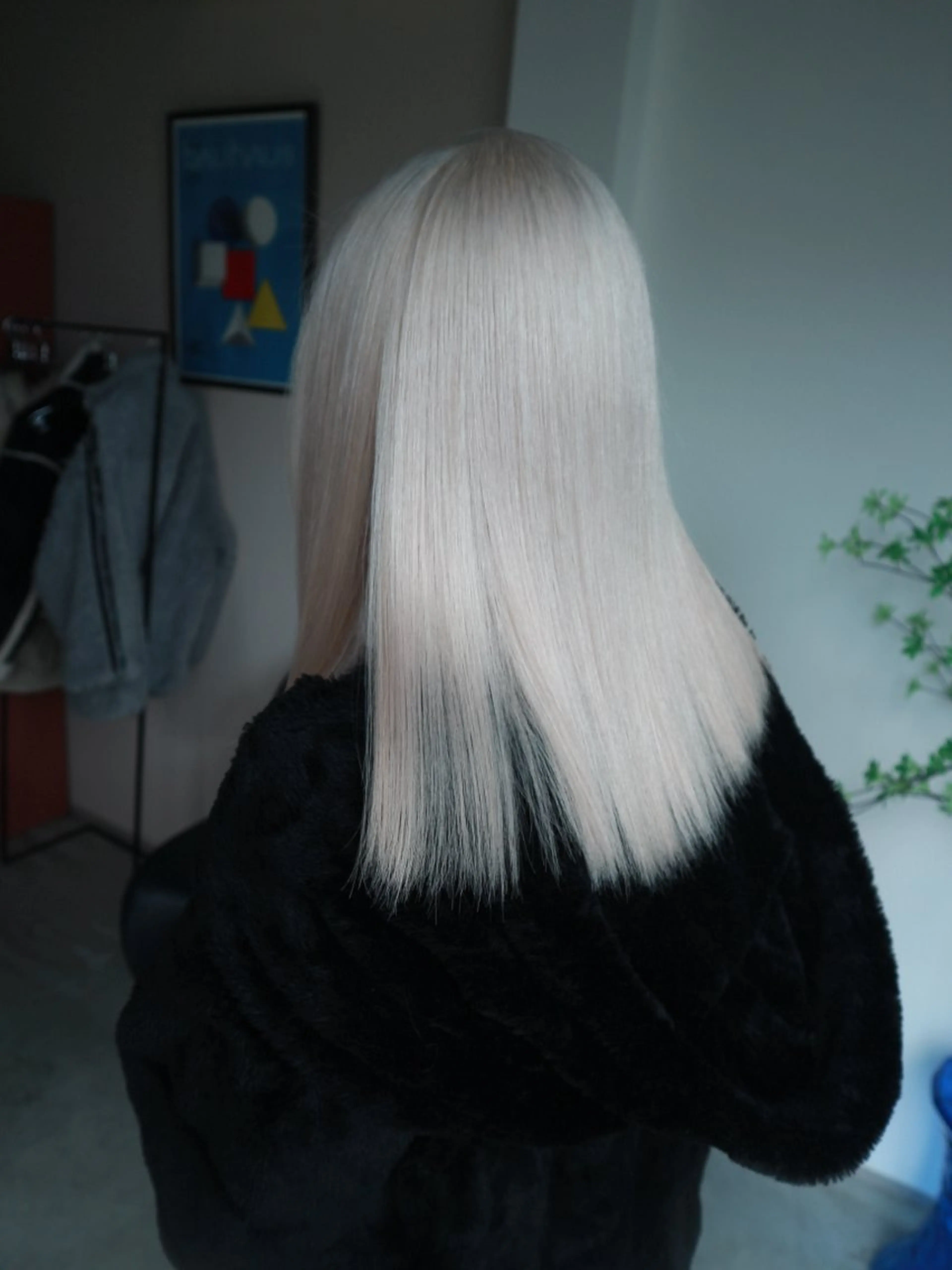 ミディアム カラー ヘアカラー トリートメント ハイトーン/メンズ/ デザイン/梅田/ミユのヘアスタイル