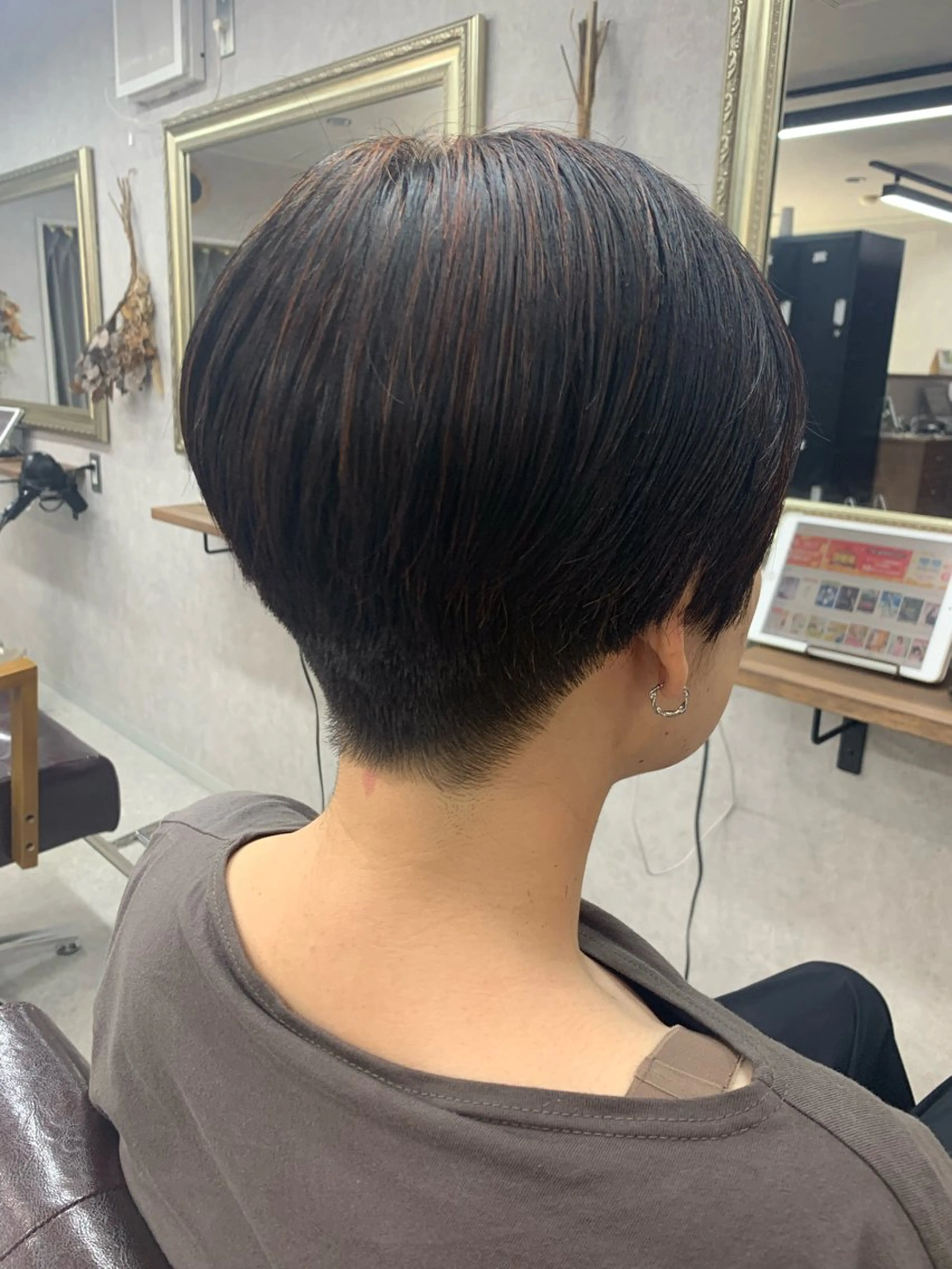ショート カラー カット ヘアカラー トリートメント Lien 深井店のヘアスタイル