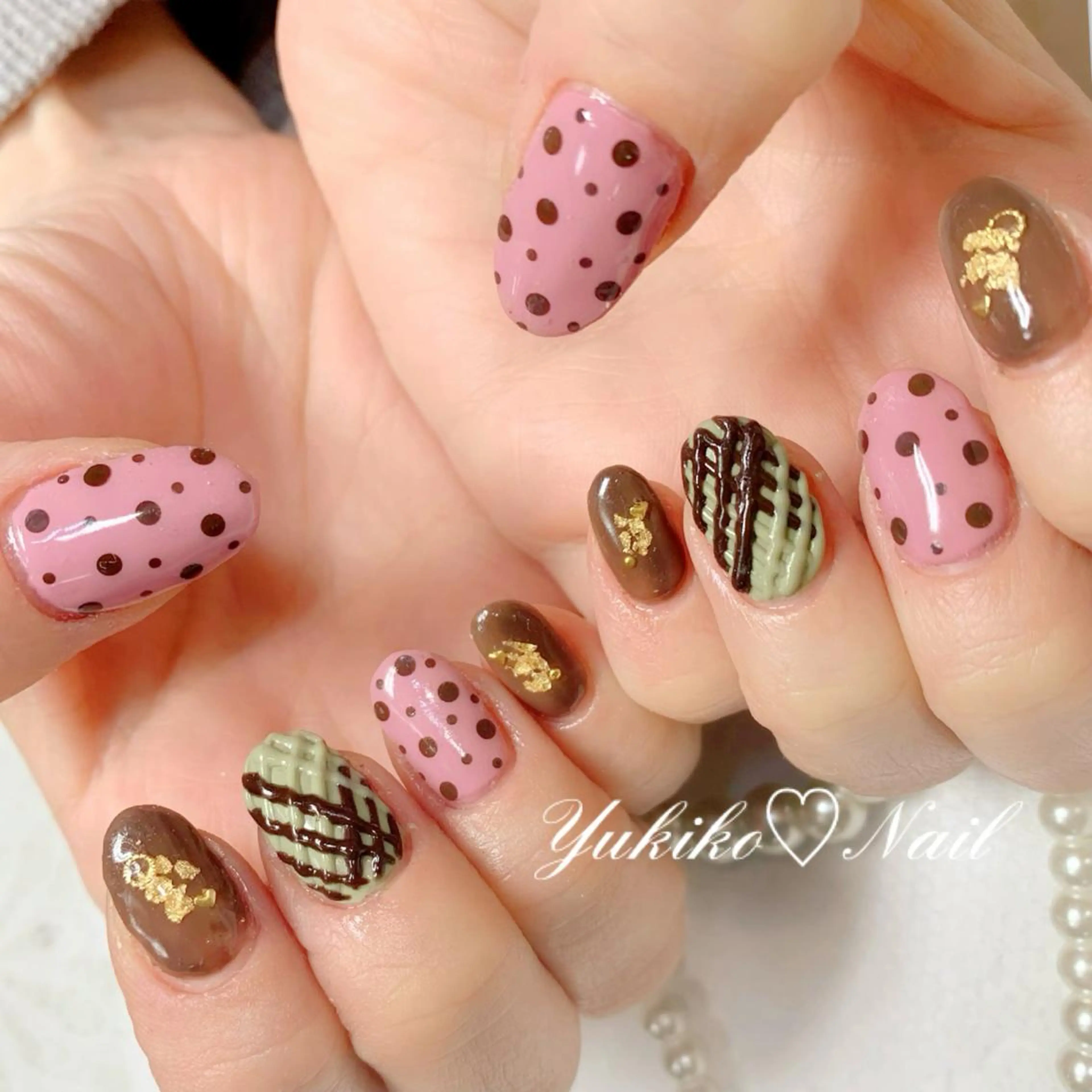 ネイル アートネイル 持ち込み バレンタイン ユキコ ネイルのネイルデザイン