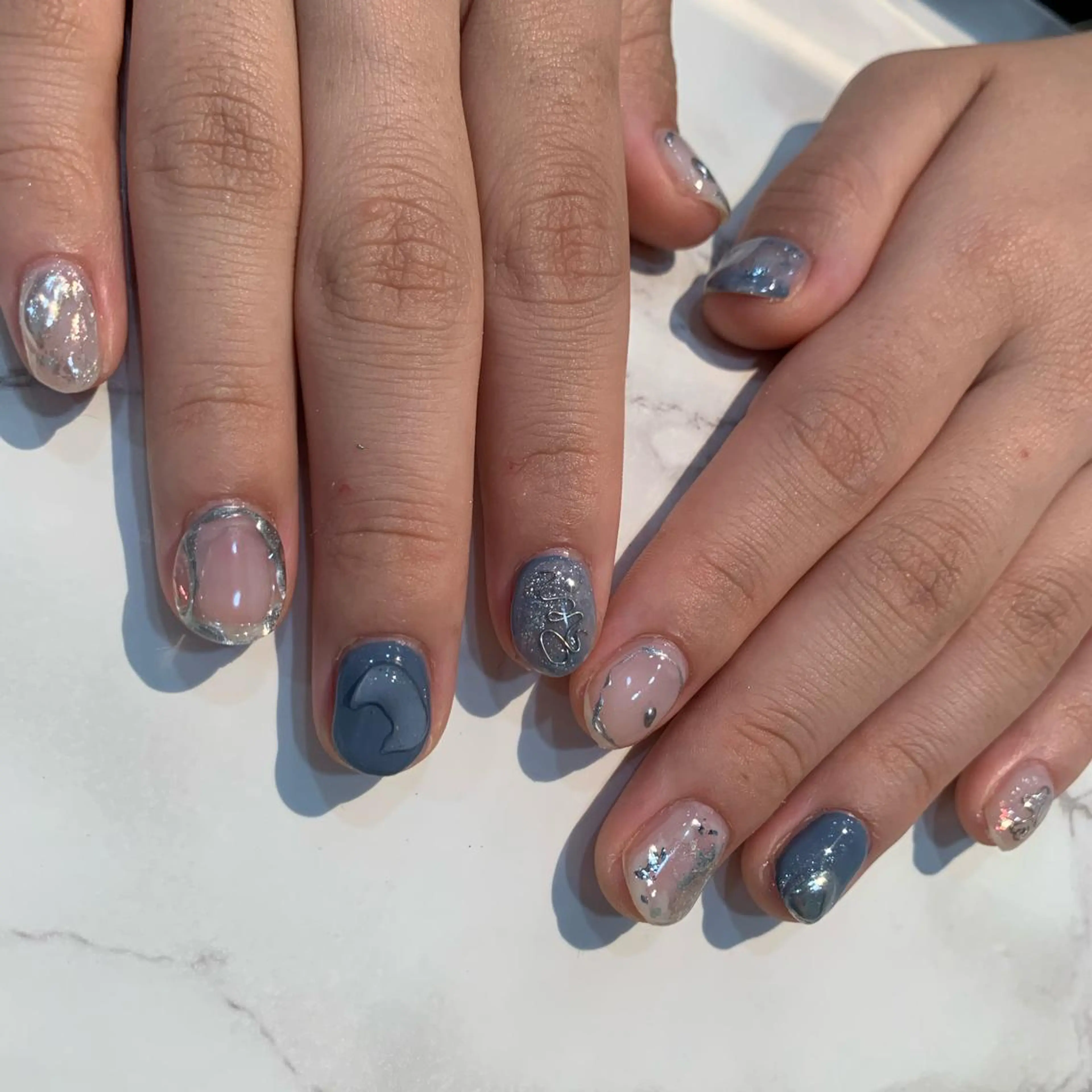 ネイル AMI ウルフパーマ/メンズのヘアスタイル