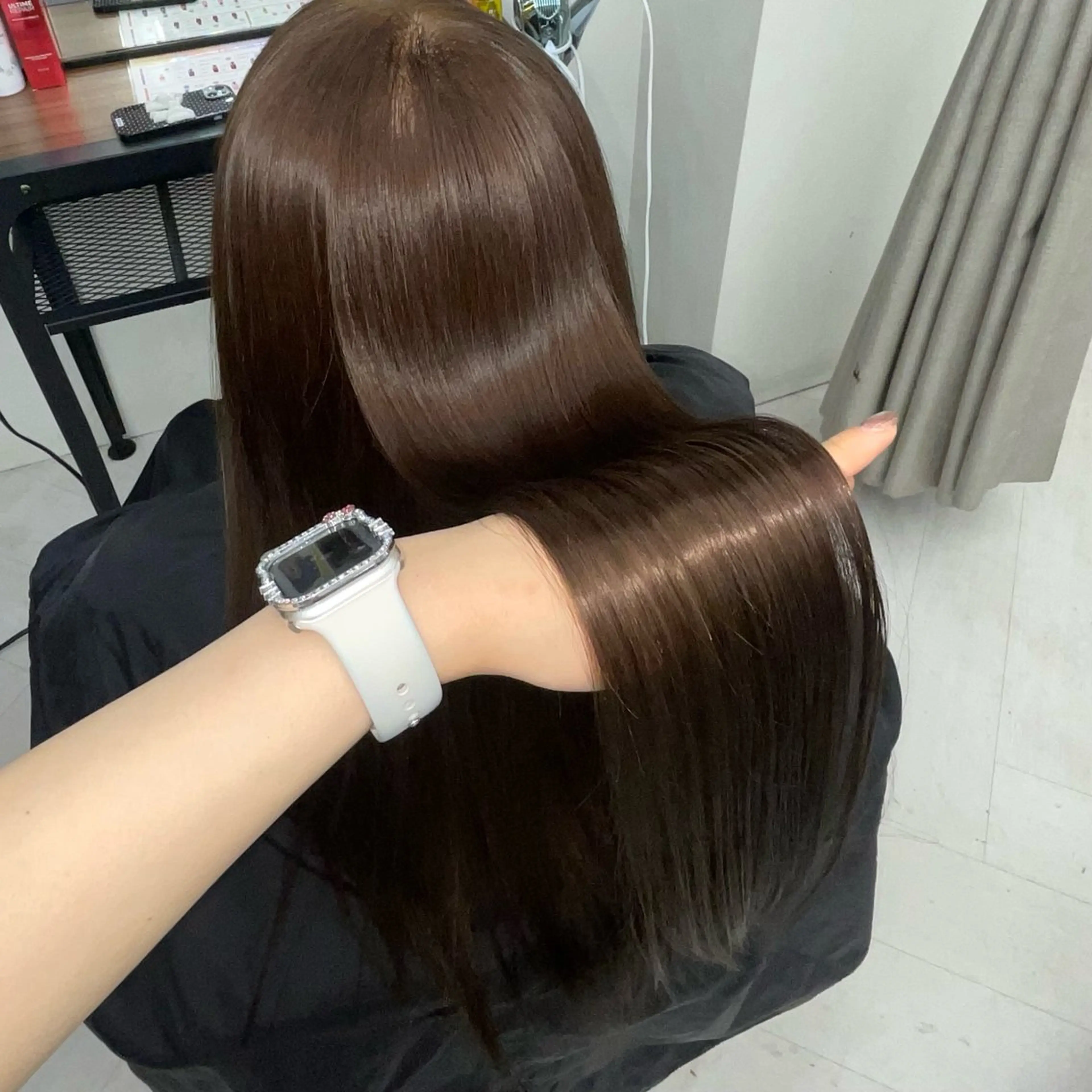 ロング カラー ななみ.⋆𝜗𝜚 暖色艶カラー/まつパのヘアスタイル