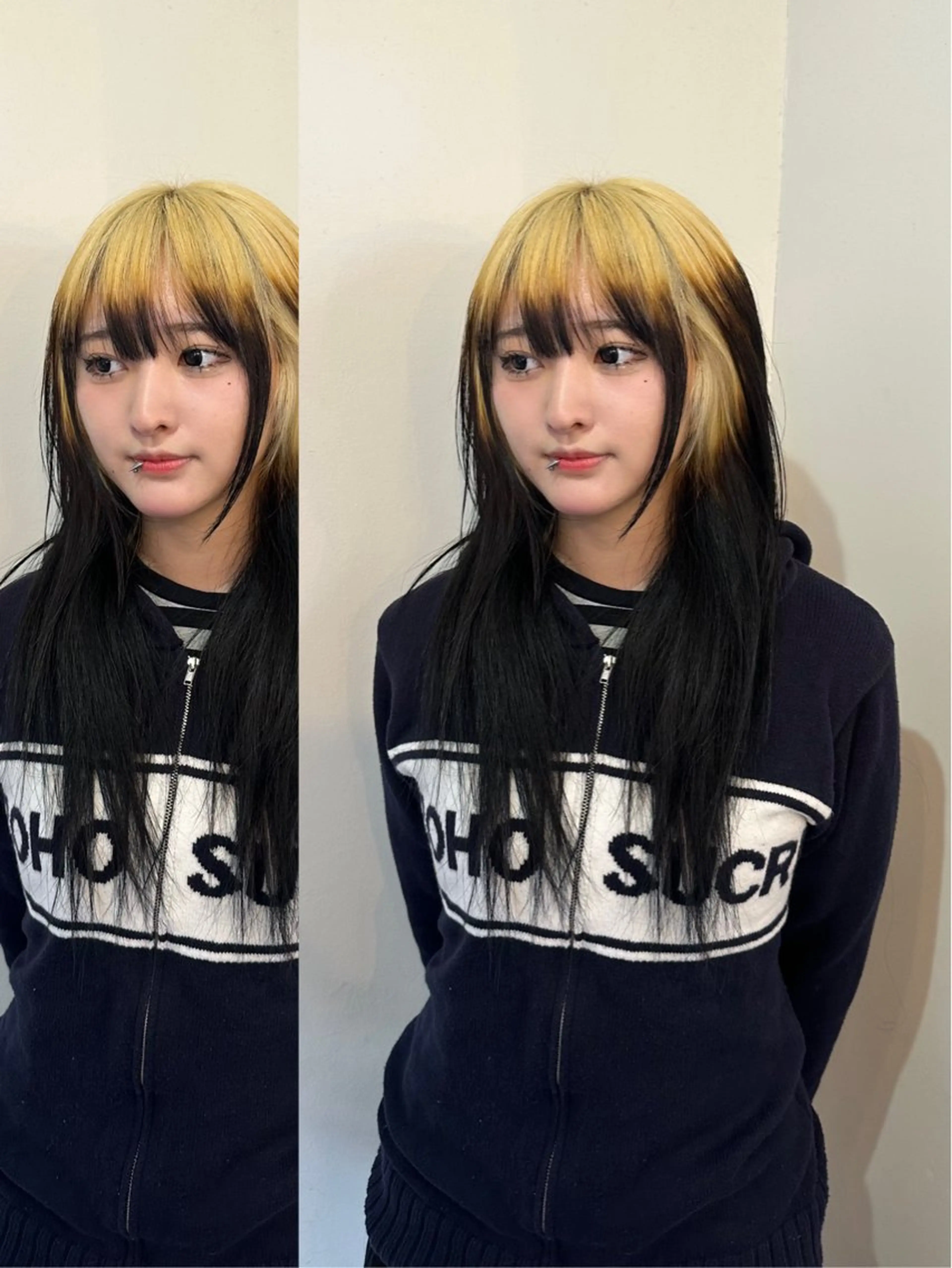 ロング カラー cha kiのヘアスタイル