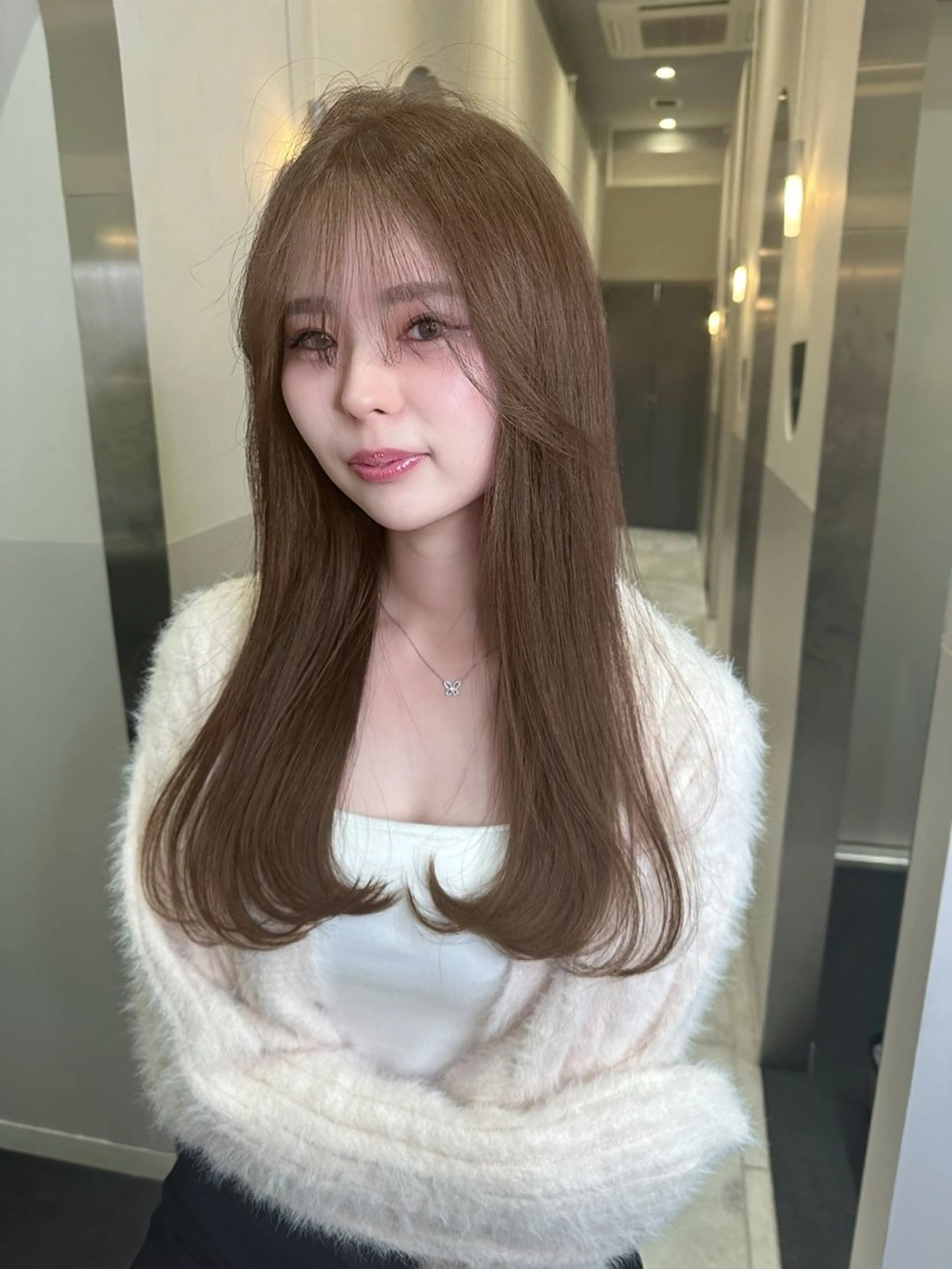 ロング カラー ダブルカラー🤍 髪質改善／原島のヘアスタイル