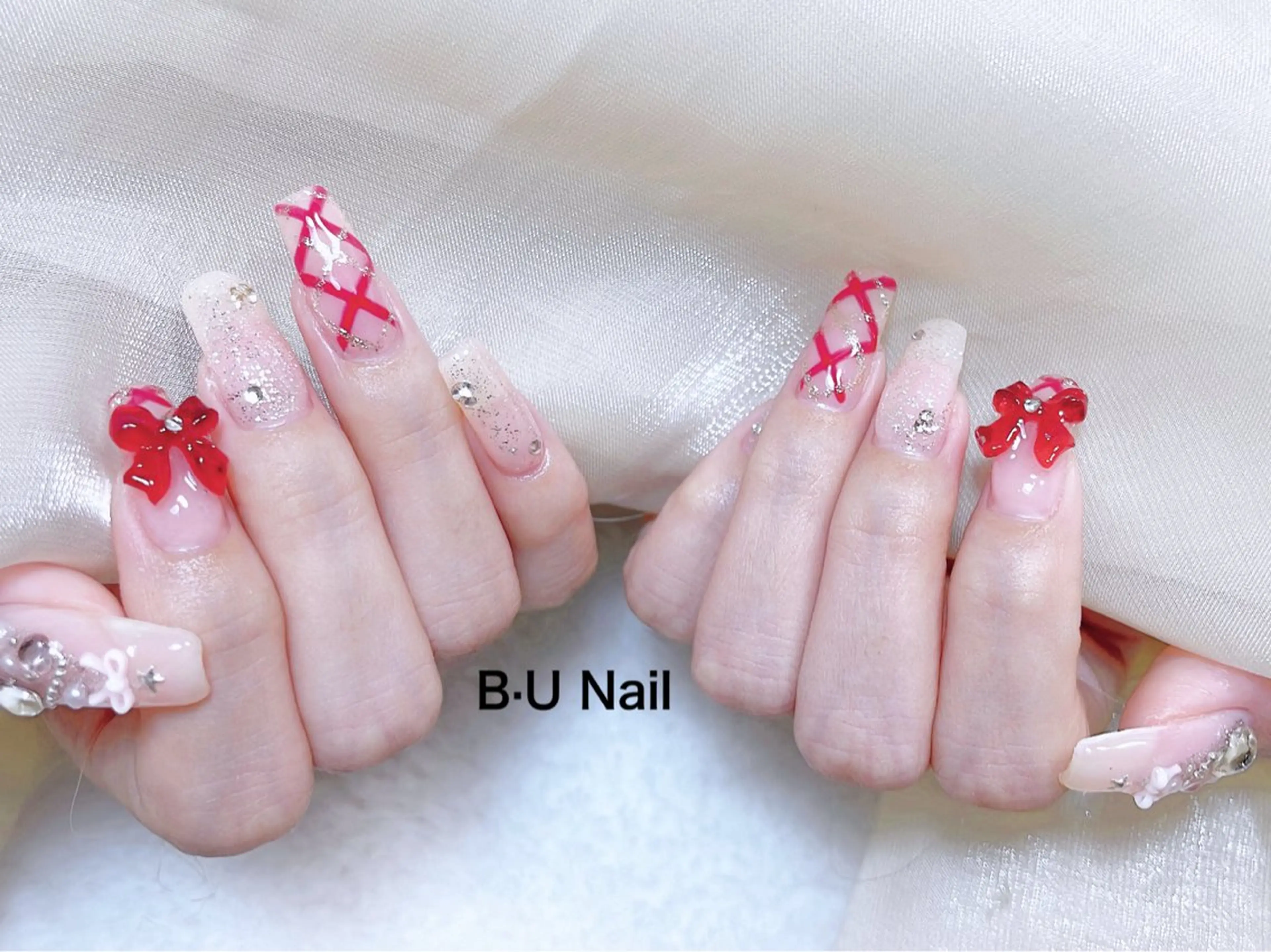 ネイル アニマル柄 アートネイル チークネイル フラッシュネイル フットネイル ハンドネイル B·U Nail大宮 長さだし専門店のネイルデザイン