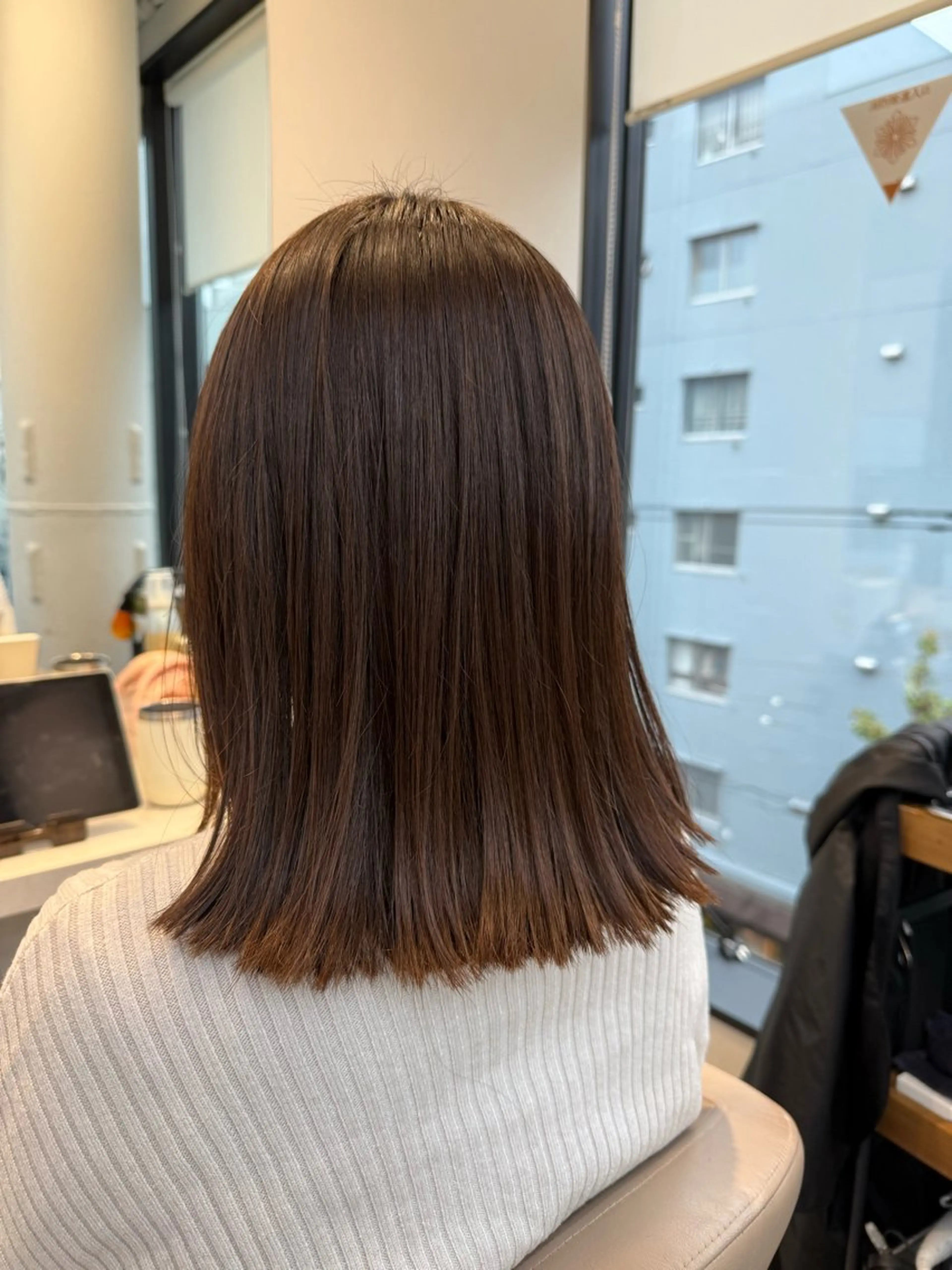 ミディアム カラー ブラウンカラー 🍇おぐら めぐみ🍇のヘアスタイル
