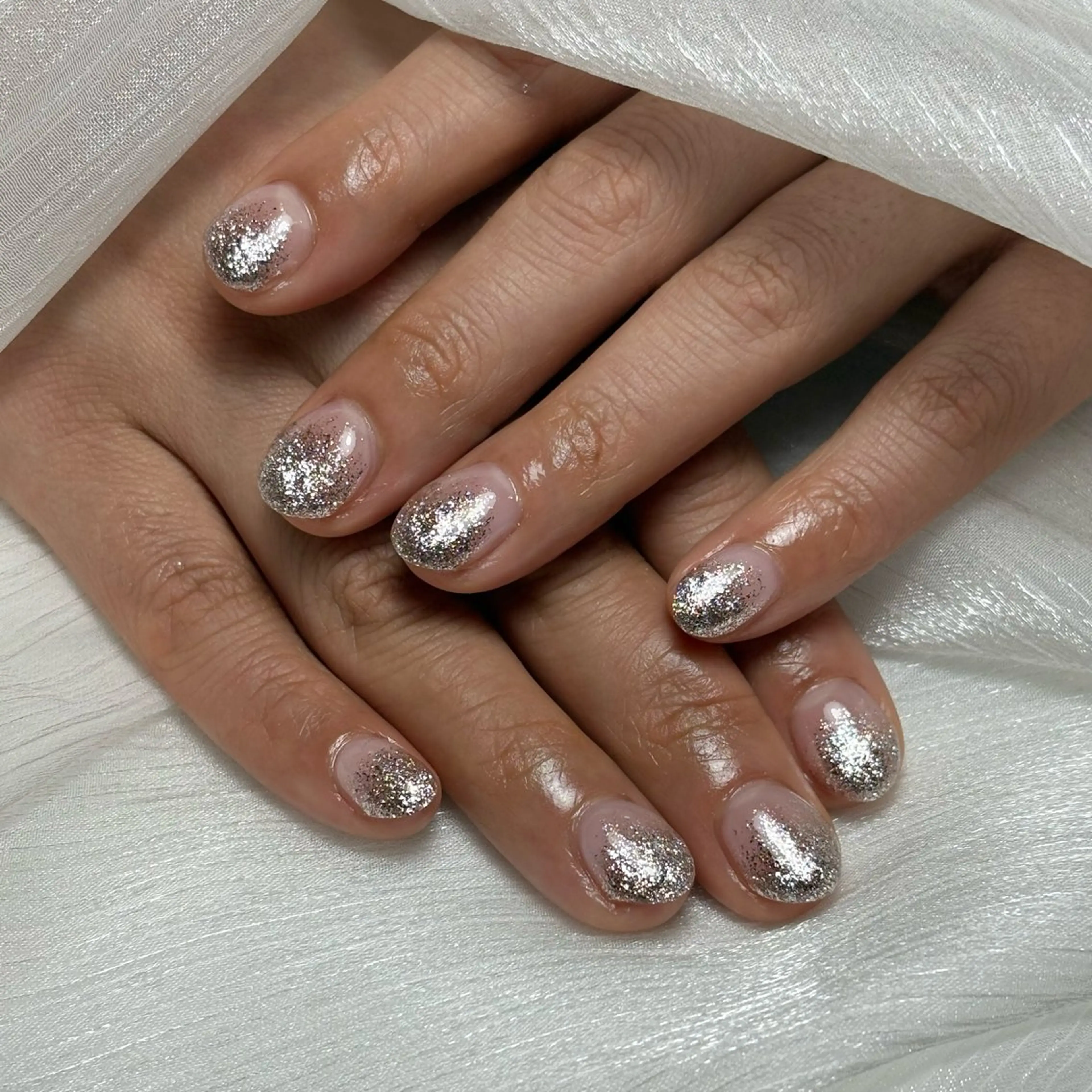 ネイル グラデーション ラメ(グリッター) ラメグラデーション Chai. みすずのネイルデザイン