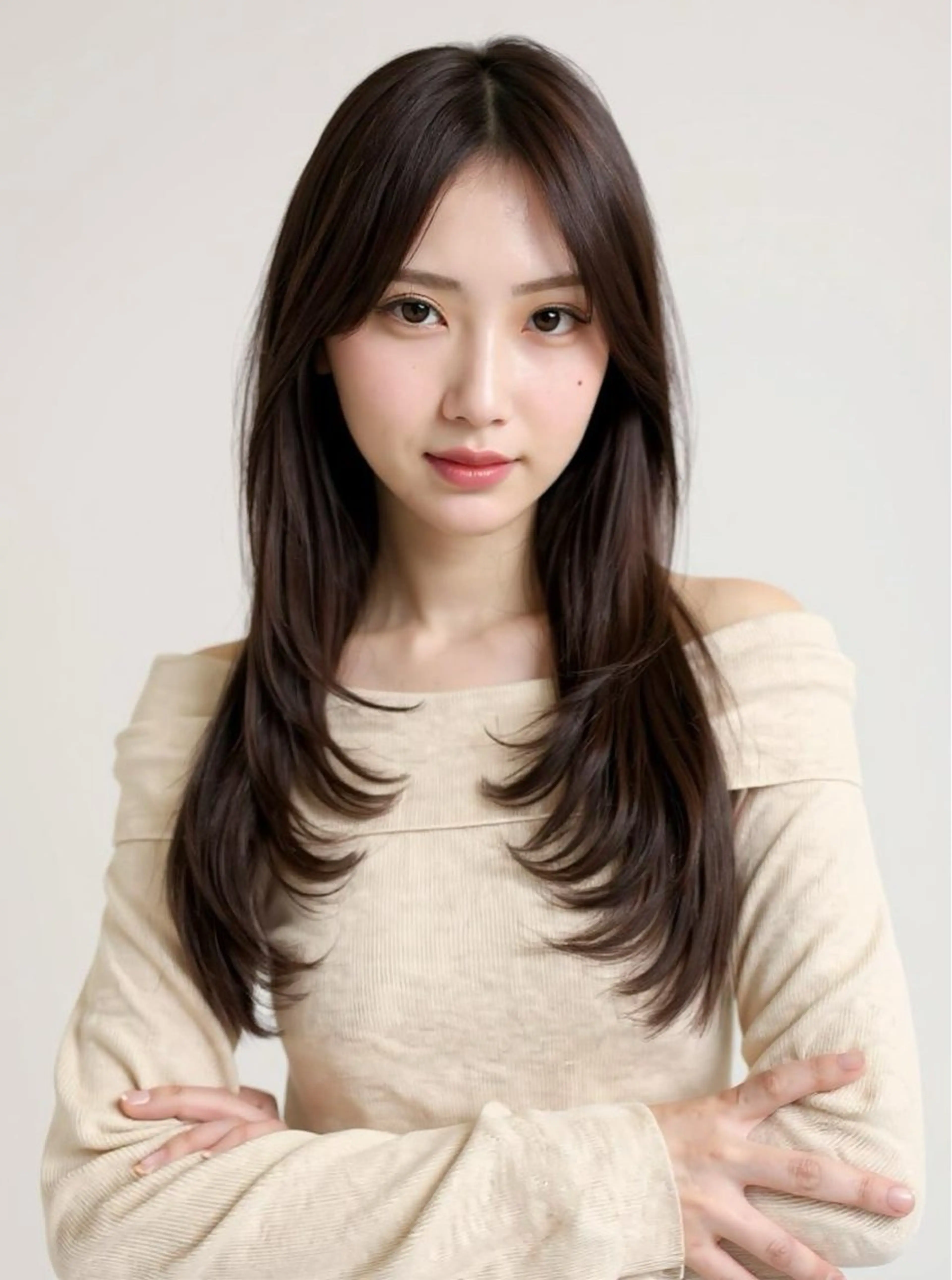 ロング カット 結衣 髪質改善モデル募集中のヘアスタイル