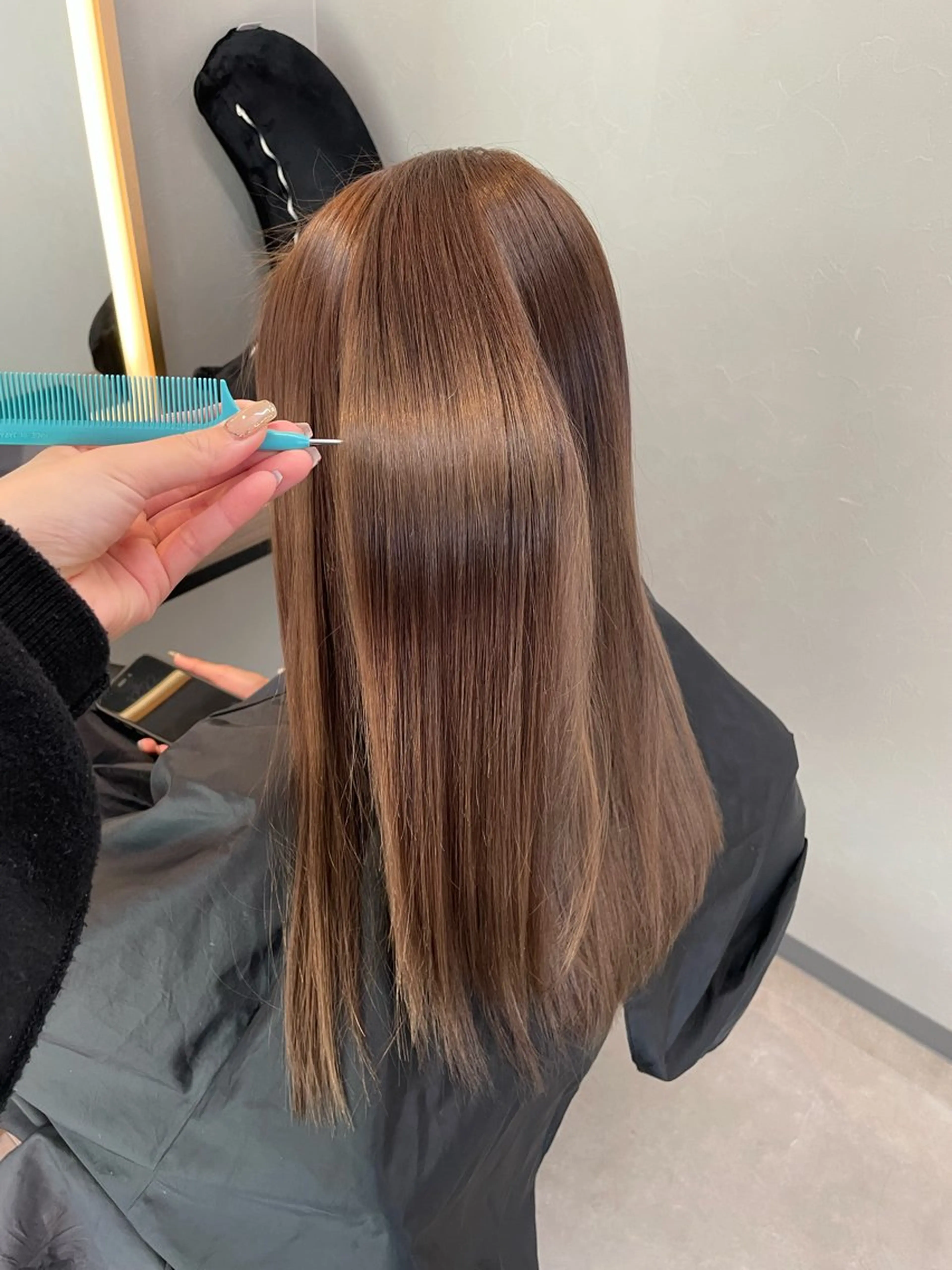 ロング ヘアカラー トリートメント 髪質改善カラー🫧 横浜/liberteのヘアスタイル