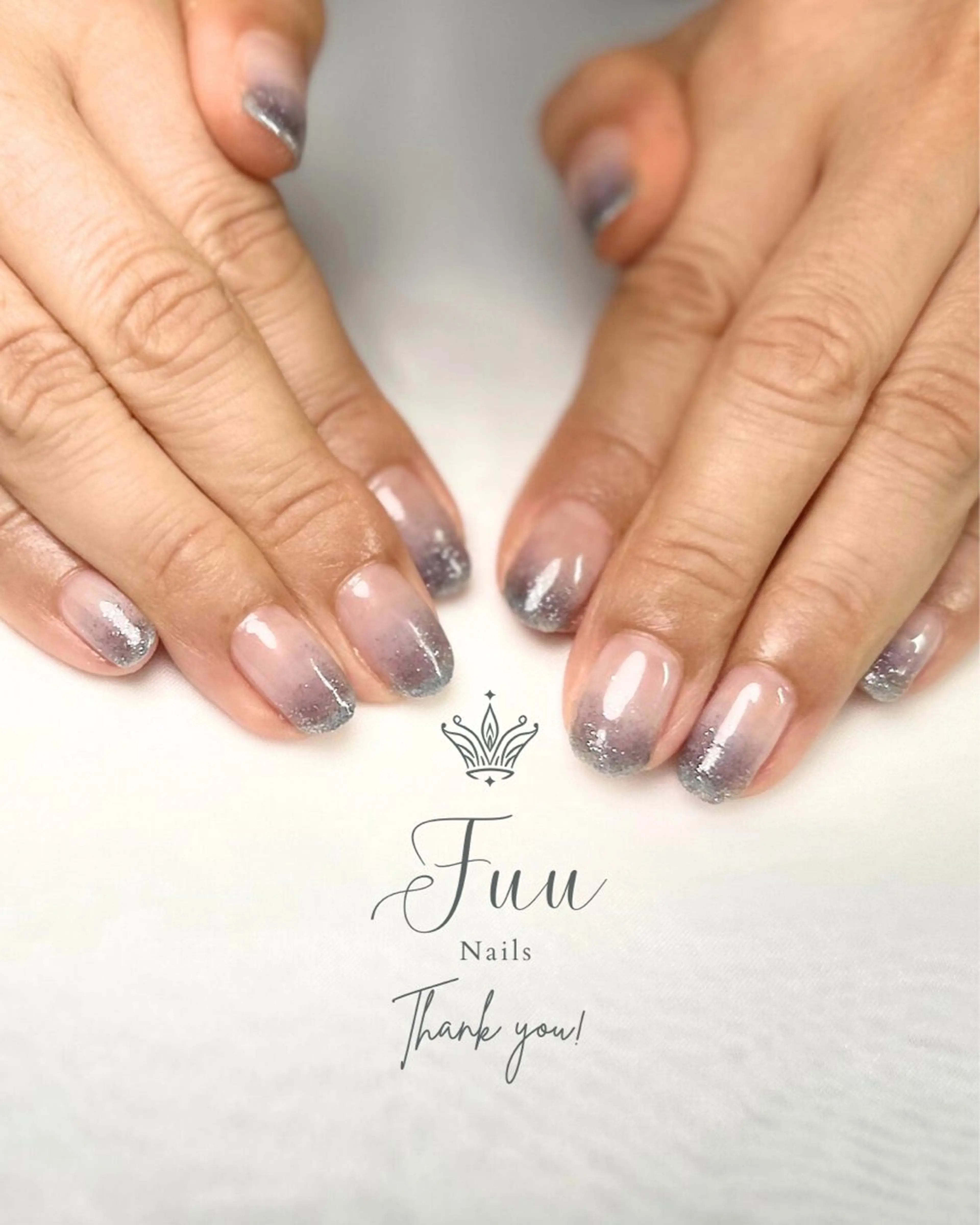 ネイル グラデーション ラメ(グリッター) ラメグラデーション 犬のいるネイルサロン Fuu nailsのネイルデザイン