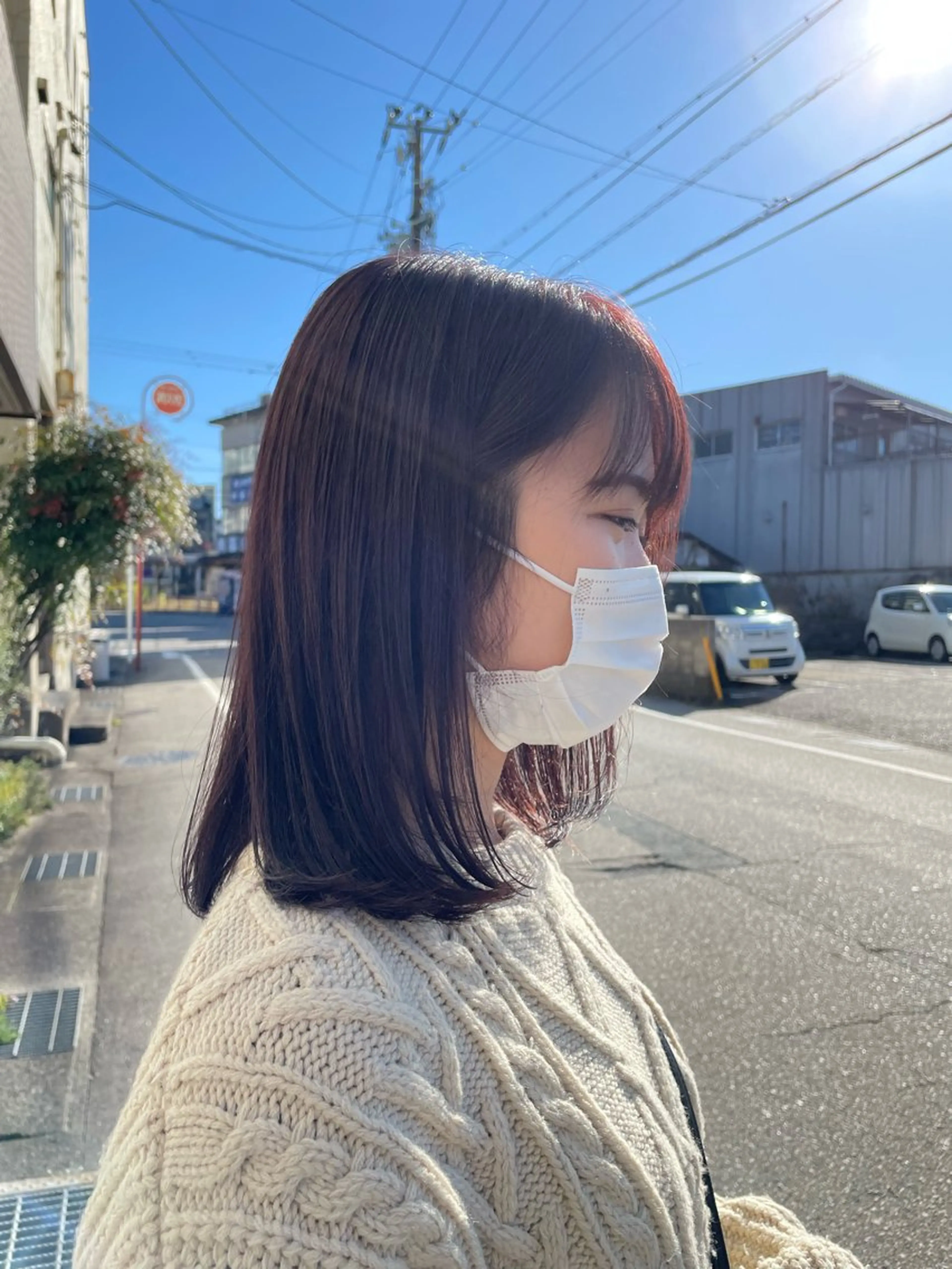 ミディアム カット 宮本 祥生のヘアスタイル