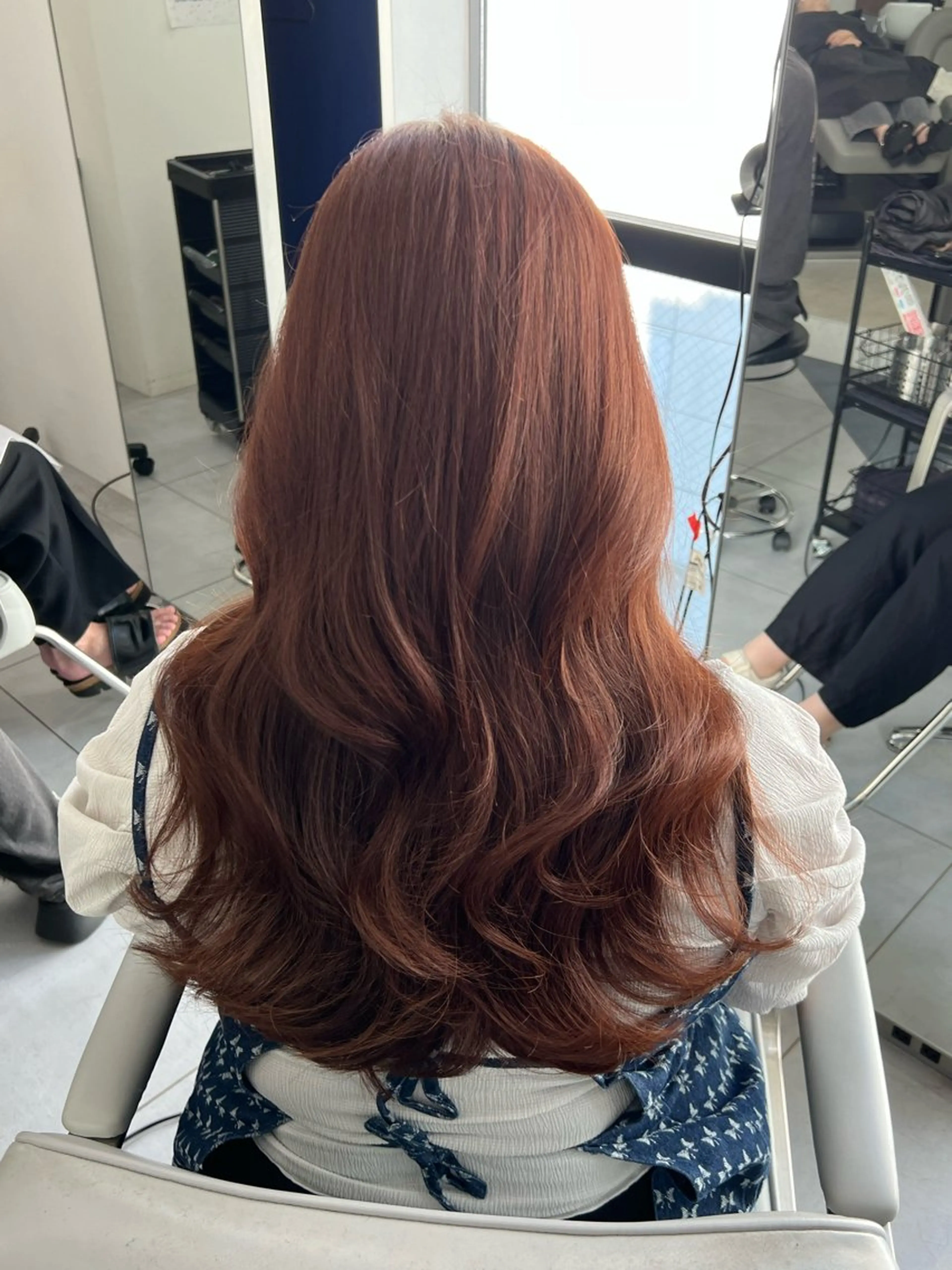 ロング カット ヘアカラー トリートメント 韓国/顔周り/透明感 /レイヤー/ひなたのヘアスタイル