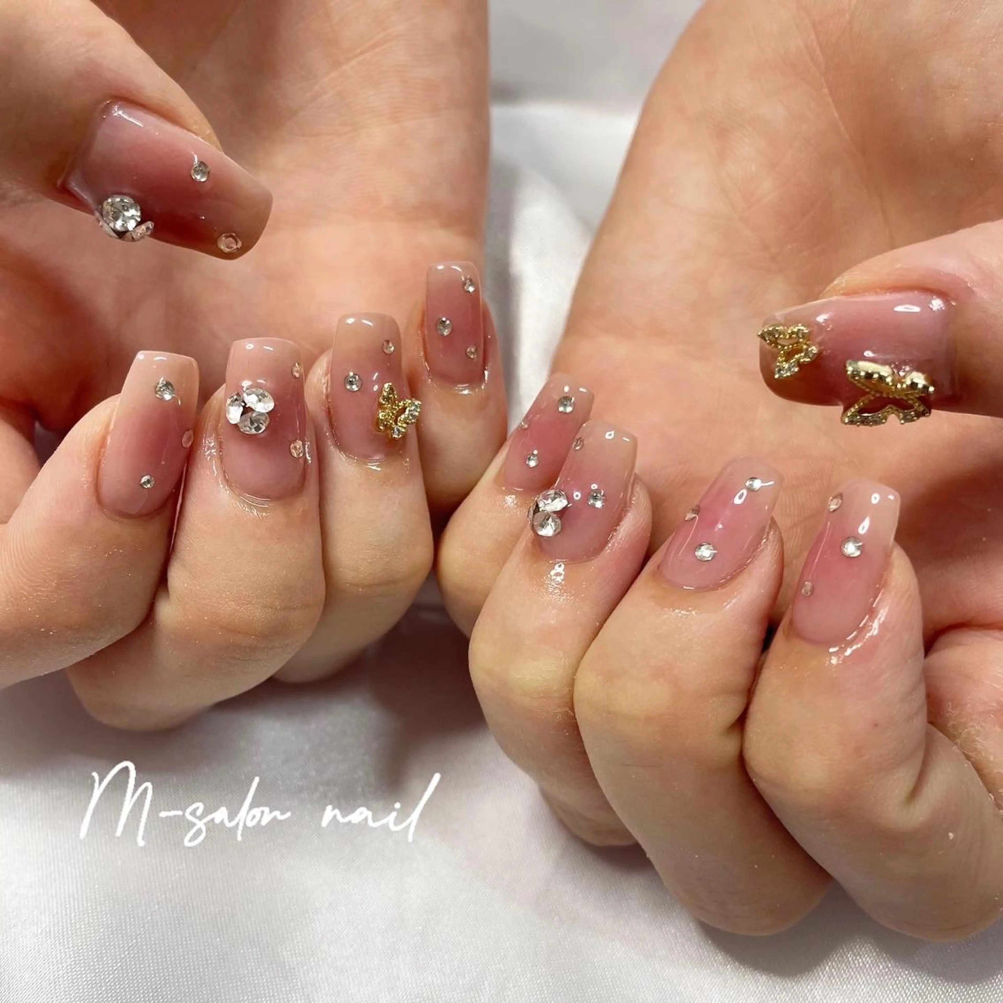 ネイル チークネイル ハンドネイル 韓国/網紅/パーツ M-salonのネイルデザイン