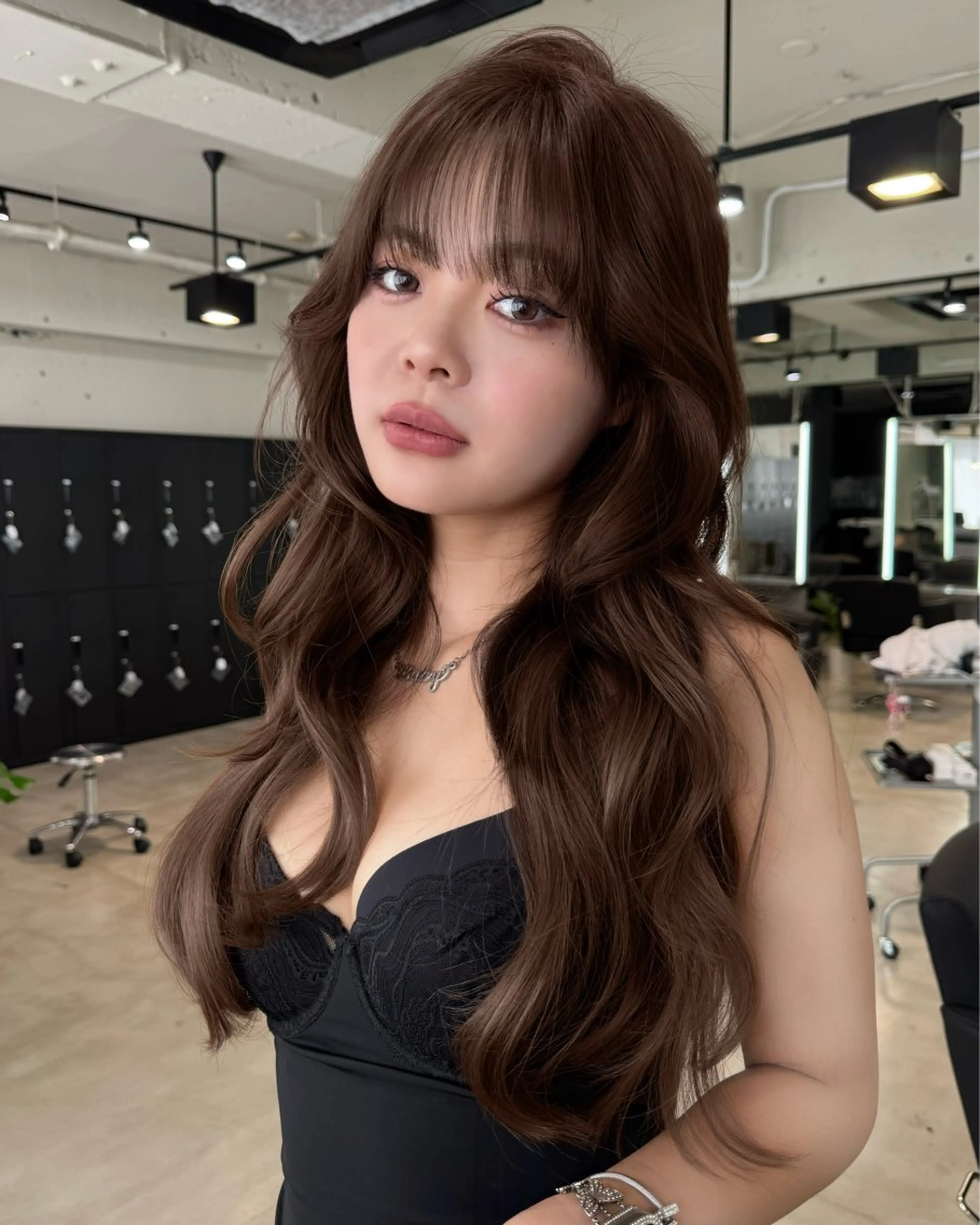 ロング カラー 艶カラー♡クール トレンドヘア♡アユミのヘアスタイル