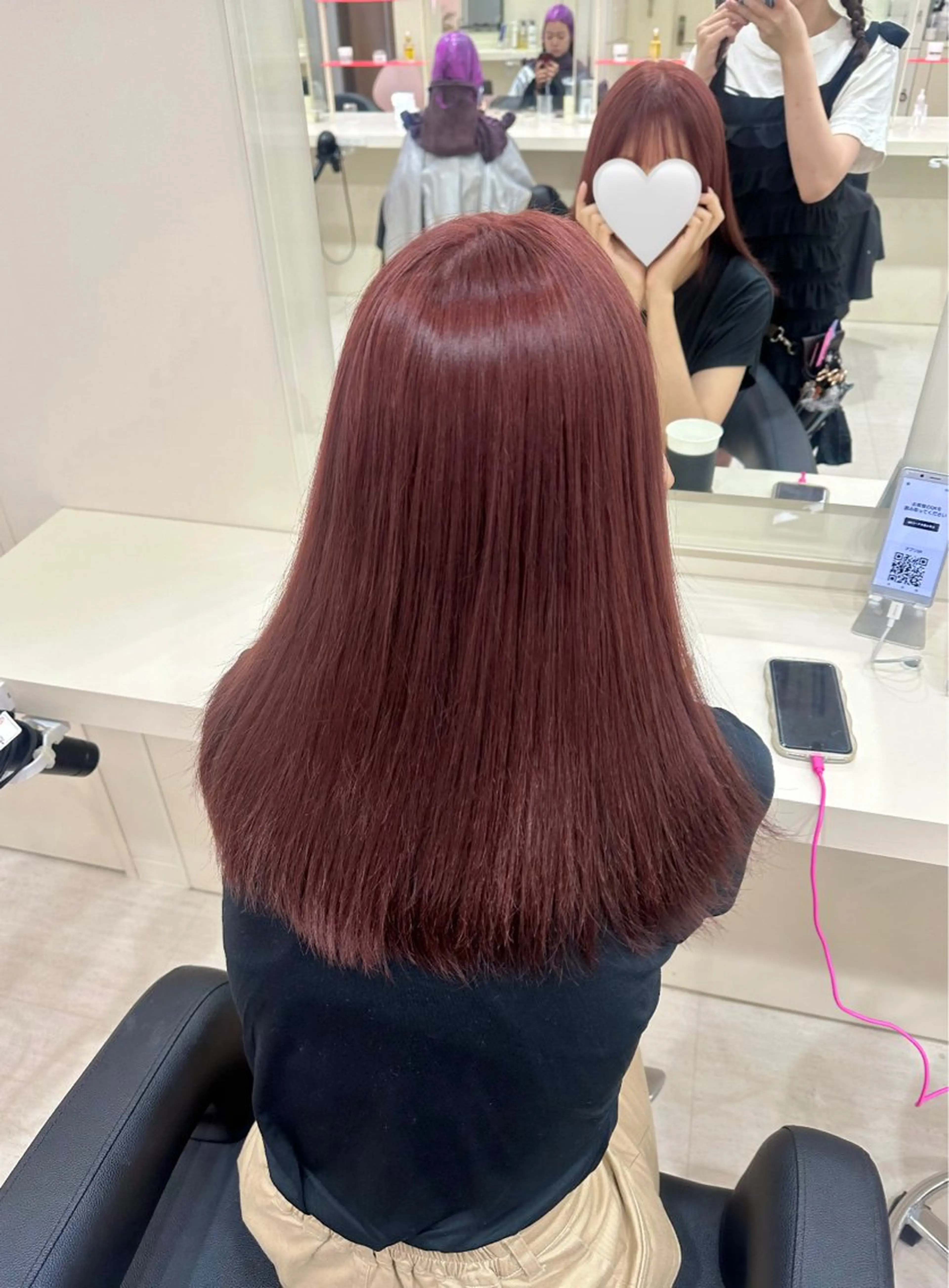 ロング カラー ヘアアレンジ ヘアカラー 🎀 yuuka🎀のヘアスタイル