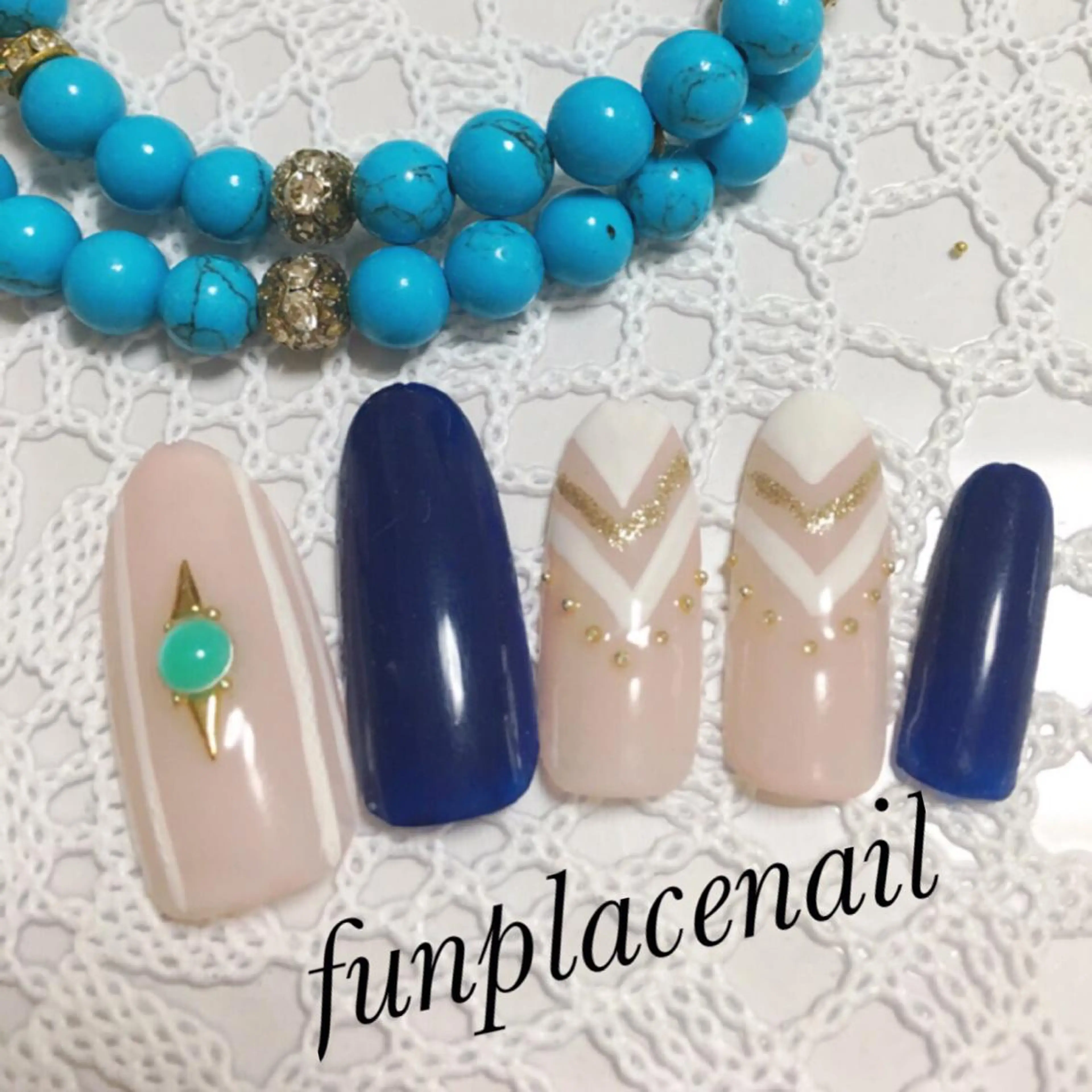 ショート ミディアム セミロング ロング カラー パーマ ヘアアレンジ メンズ キッズ ネイル まつエク nail salon&school felice所属・フェリーチェ瑞江店 新山のネイルデザイン