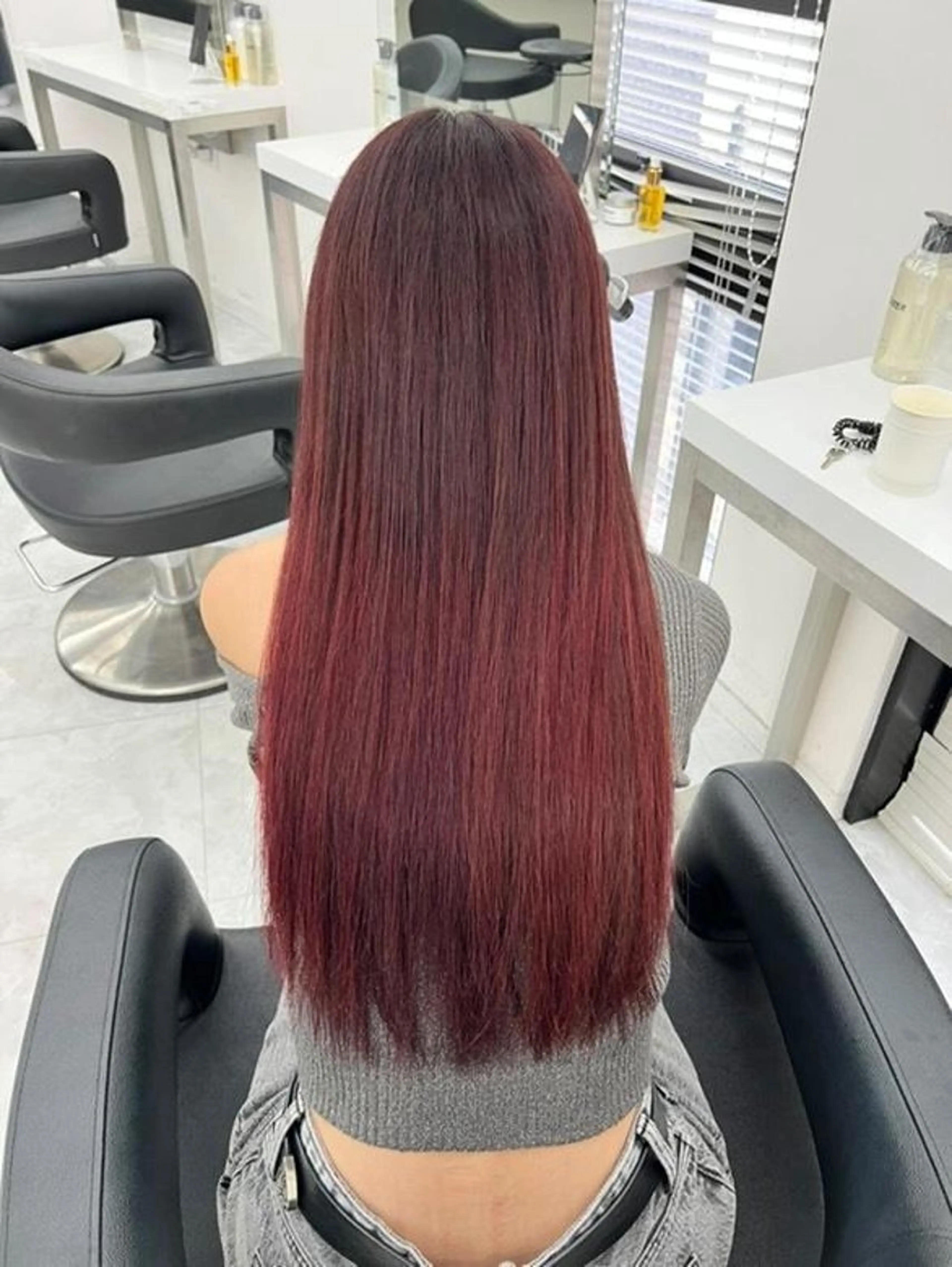 カラー オレンジ レッドカラー ヘアカラー 🍒renka🍒 ボブ/ショート/暖色のヘアスタイル