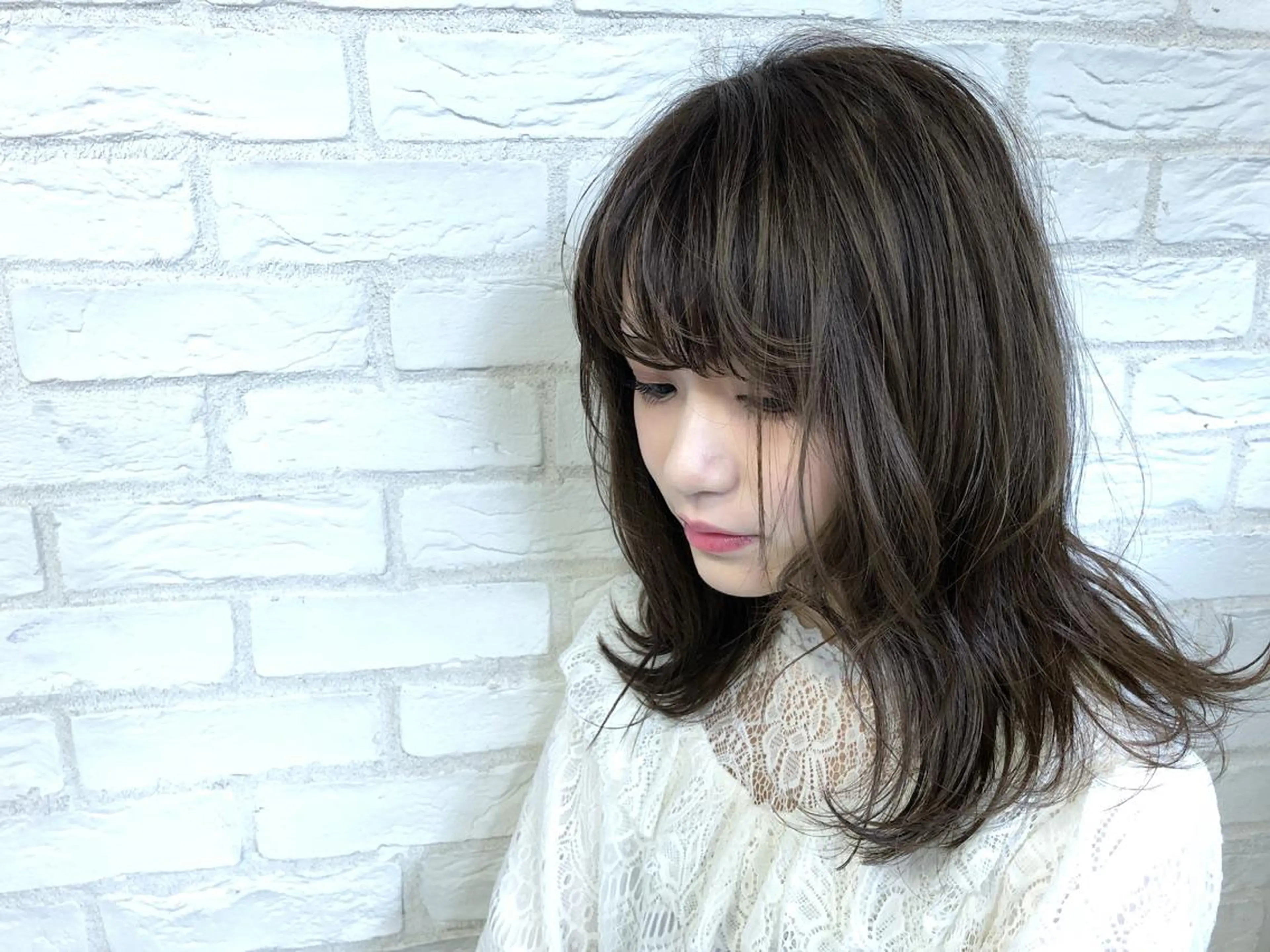 ミディアム カラー 髪質改善/艶髪 やまなかのヘアスタイル