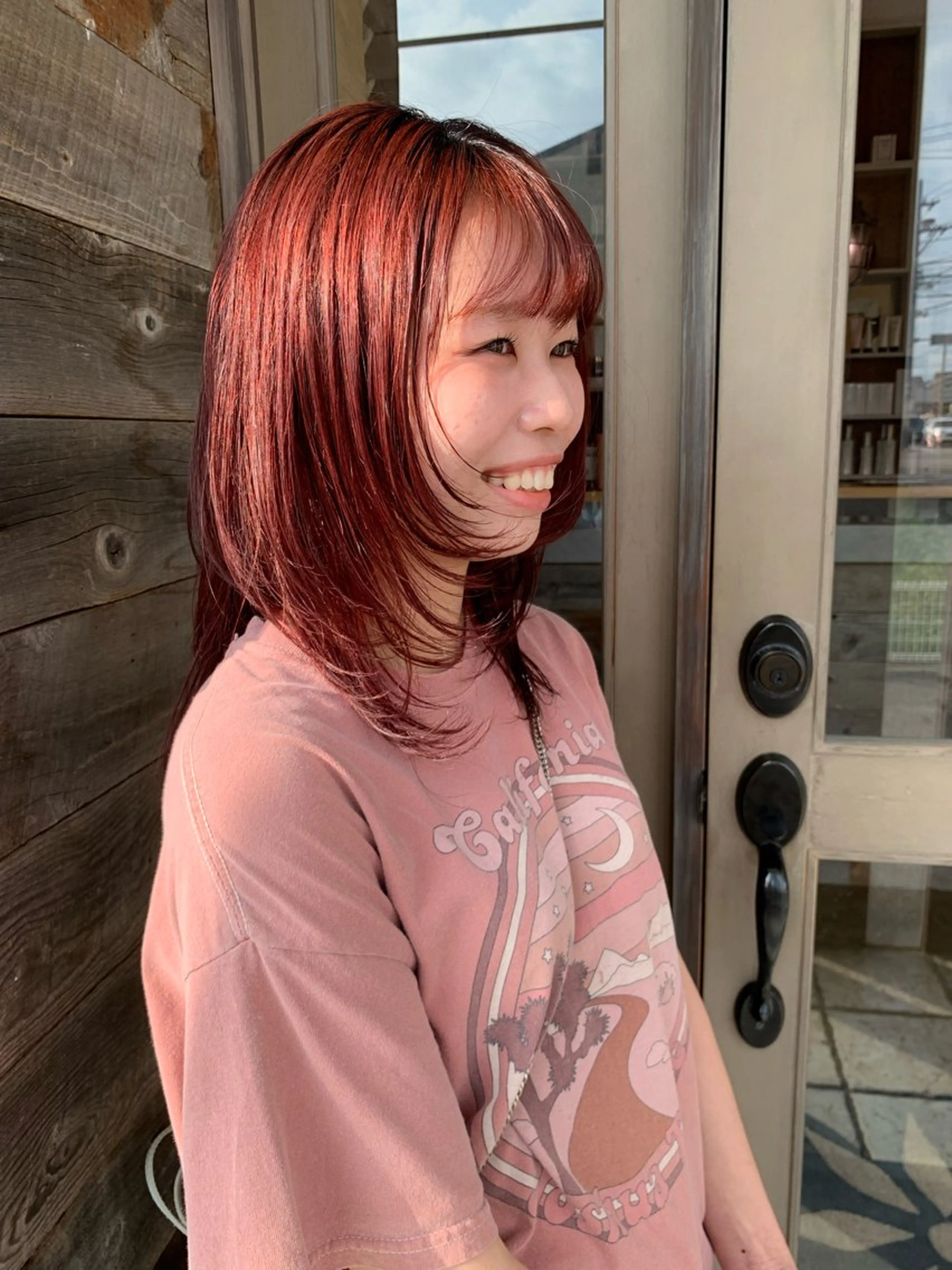 セミロング カワサキ マホのヘアスタイル
