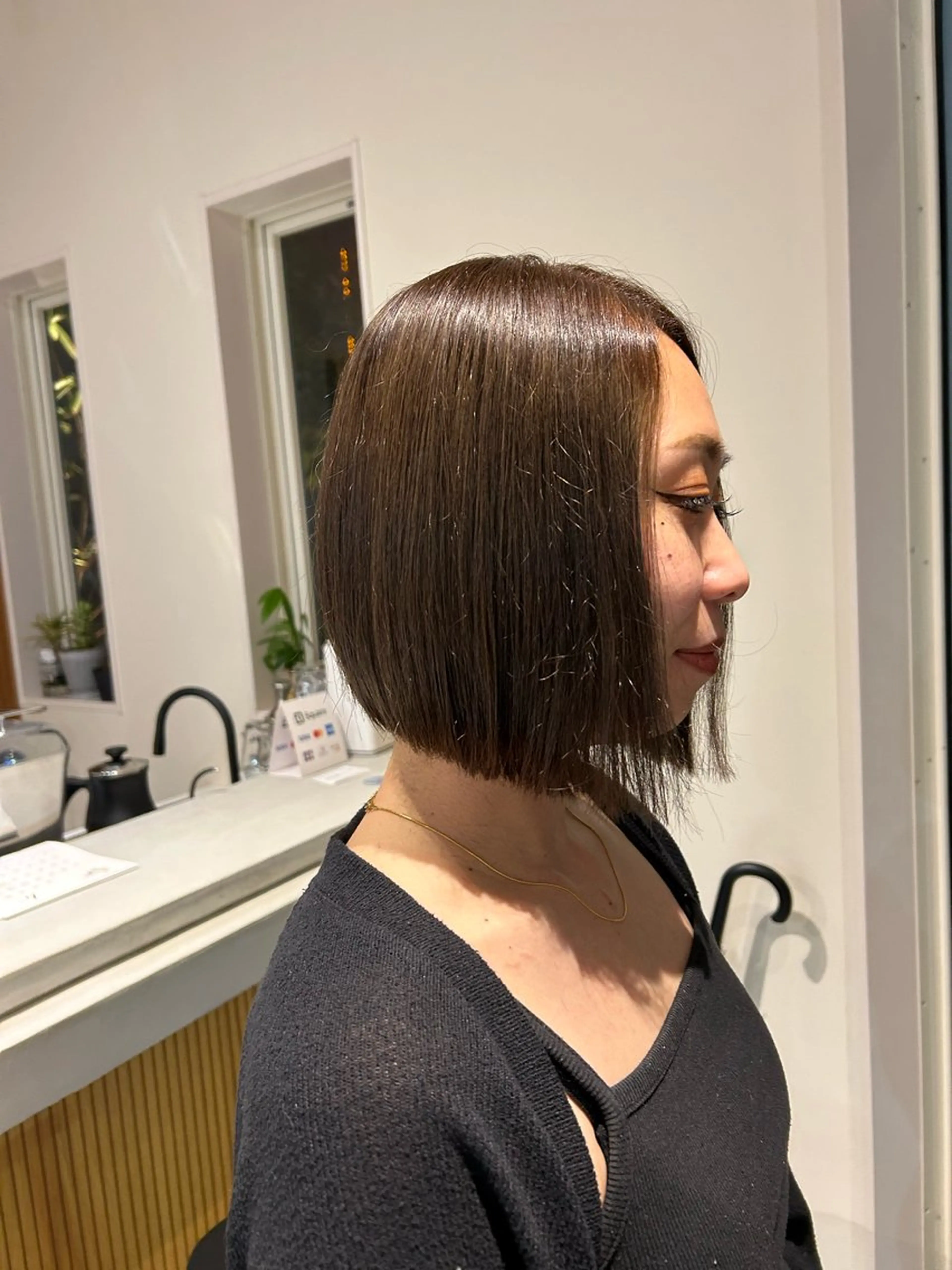 ショート 前下がりボブ ボブ 藤田 果穂のヘアスタイル