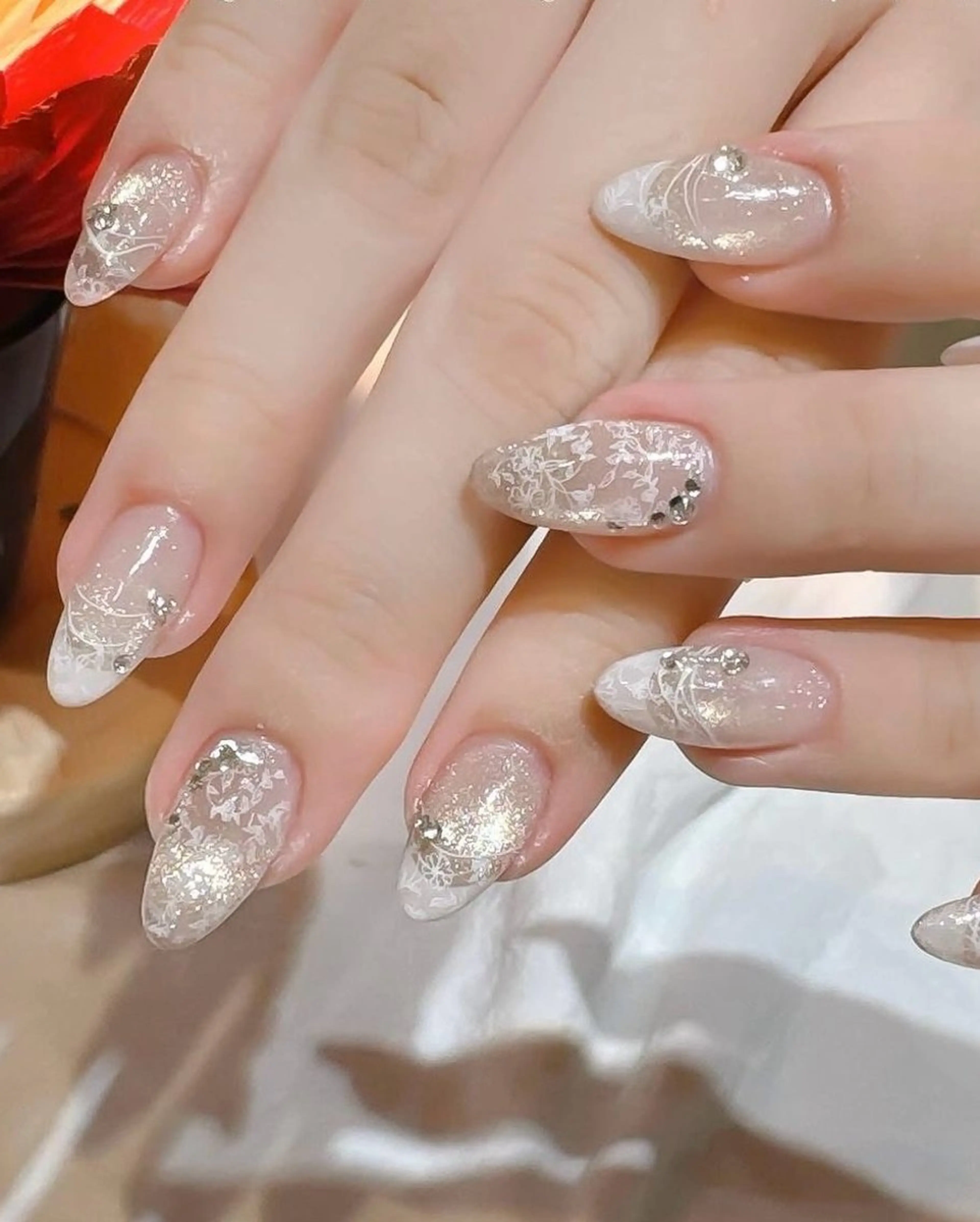 ネイル チークネイル 桜ネイル フットネイル フレンチネイル ジェルネイル ハンドネイル YURI NAILのネイルデザイン