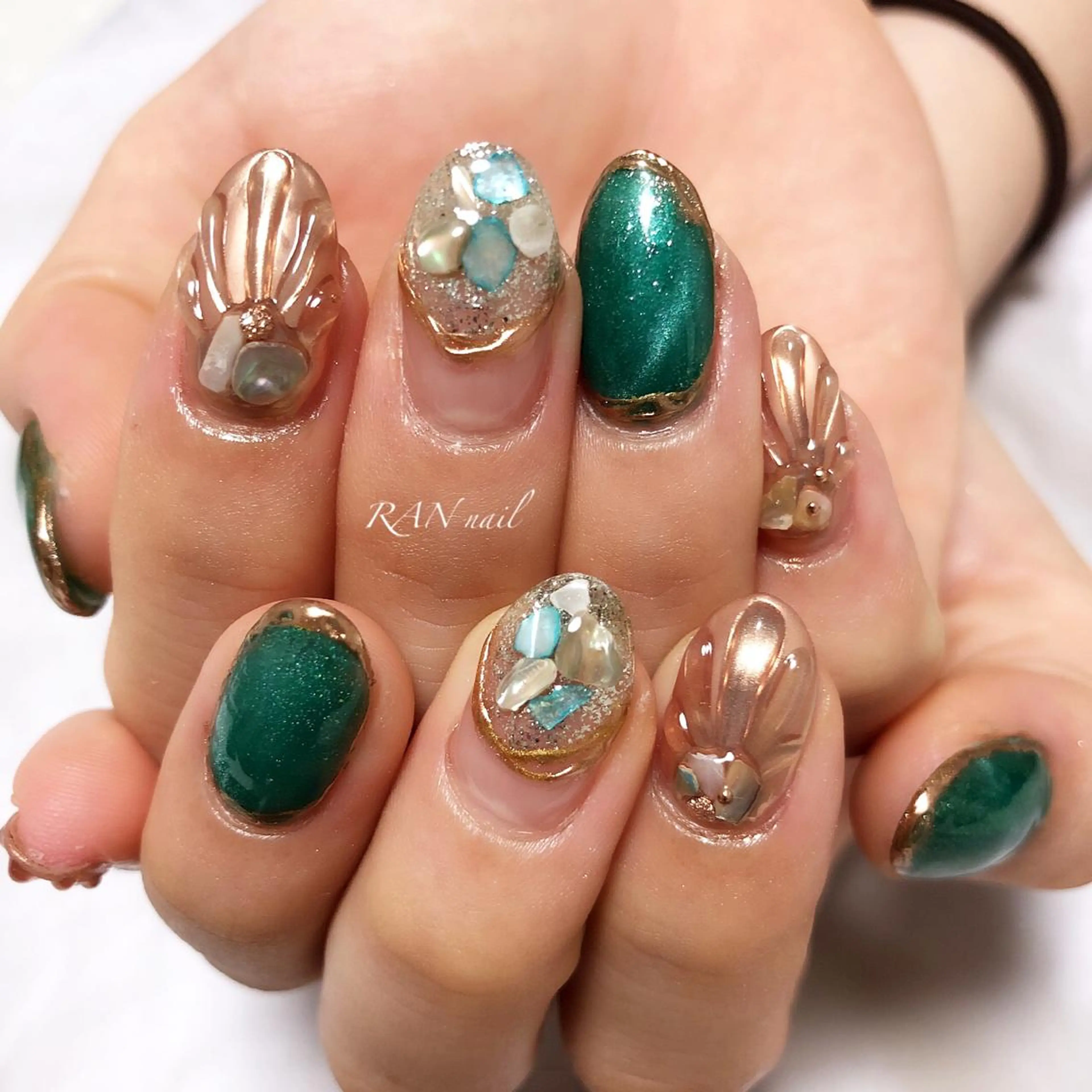 ネイル フットネイル キラキラネイル 大理石ネイル(マーブル) ミラーネイル オフィスネイル ハンドネイル フットネイル RAN nailのネイルデザイン