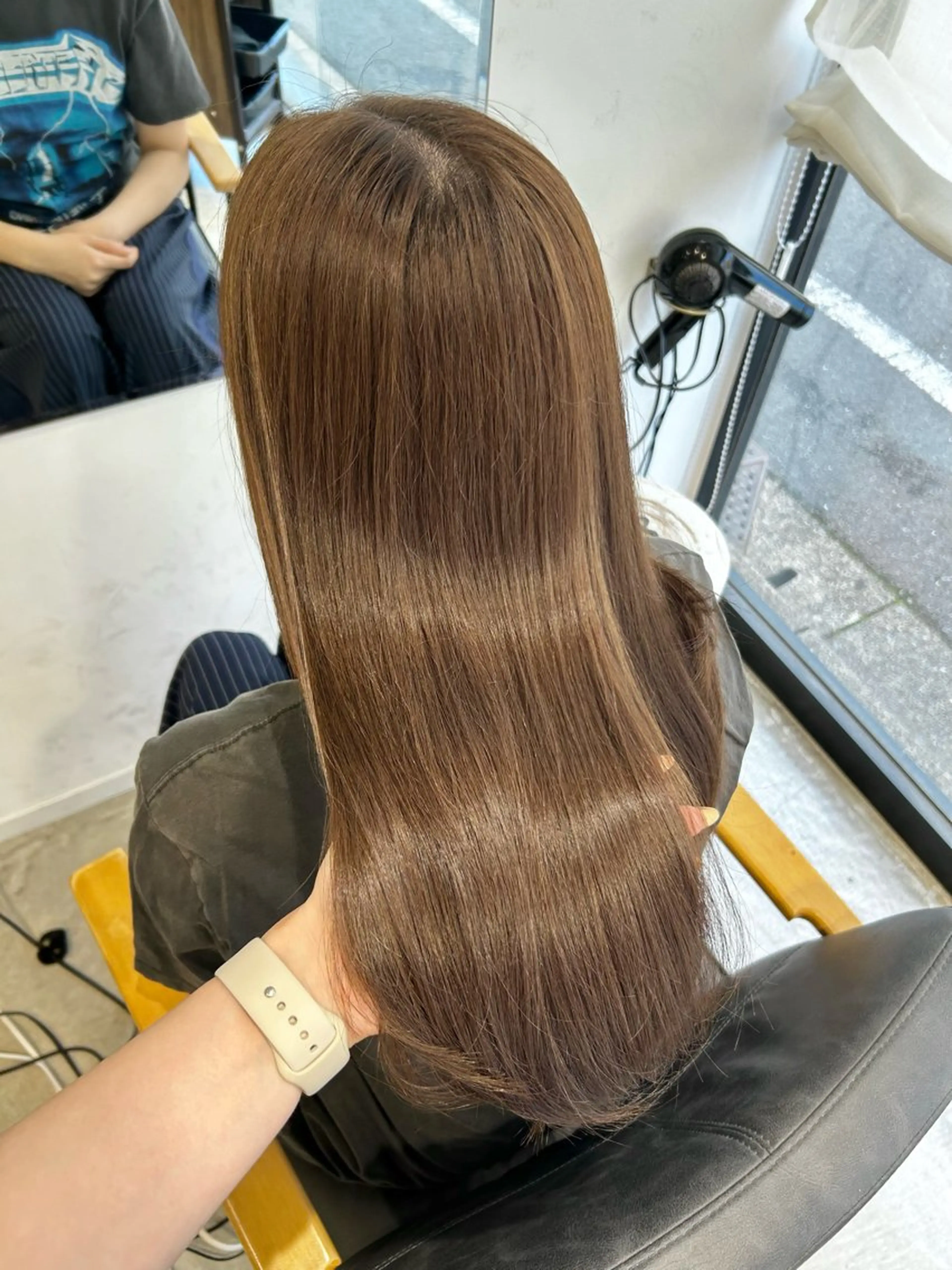 ロング カット ヘアカラー トリートメント 艶カラー/韓国風ヘア 🩵shioneのヘアスタイル