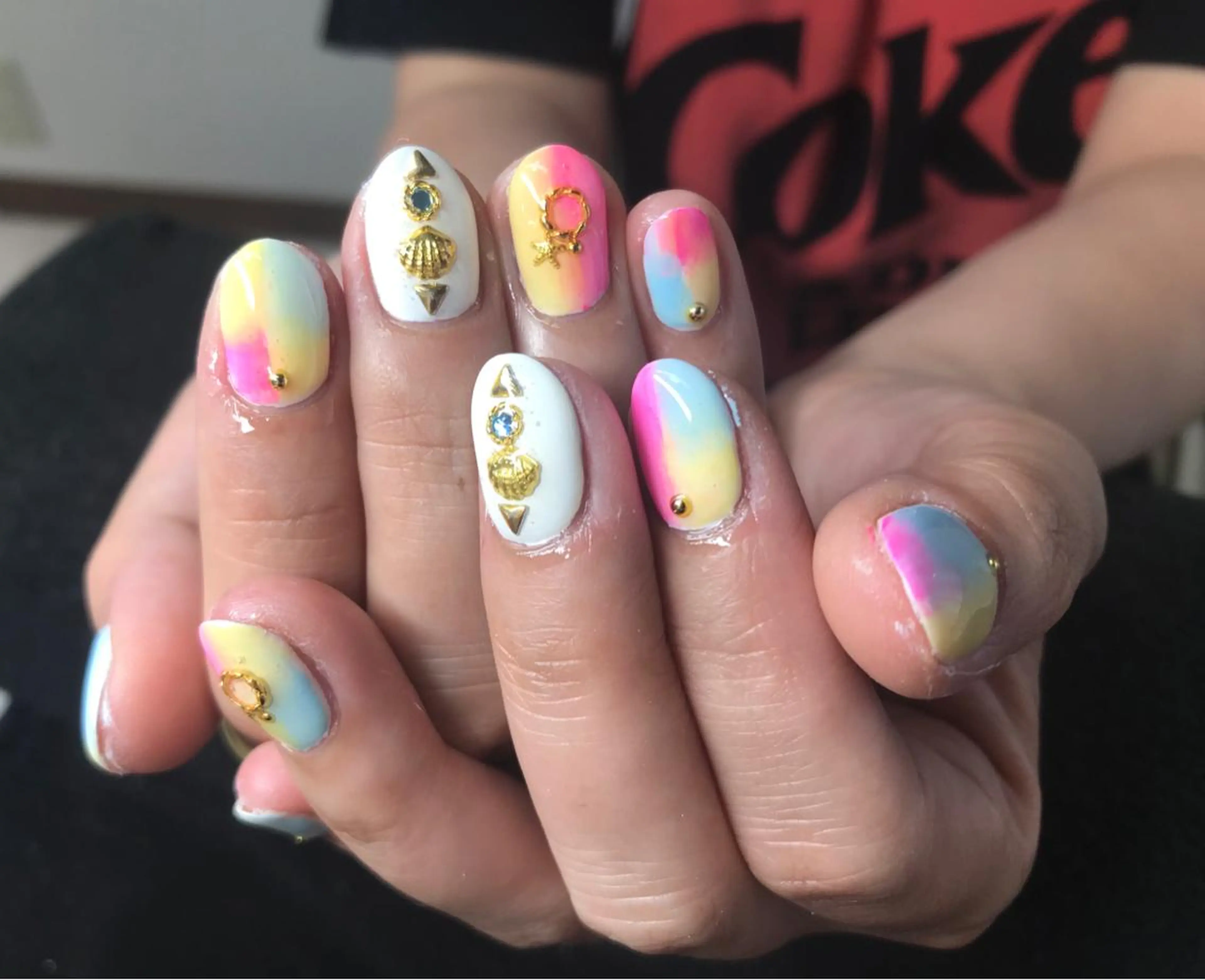 ネイル ハンドネイル Mana‪ ‪·͜· ❤︎‬のネイルデザイン