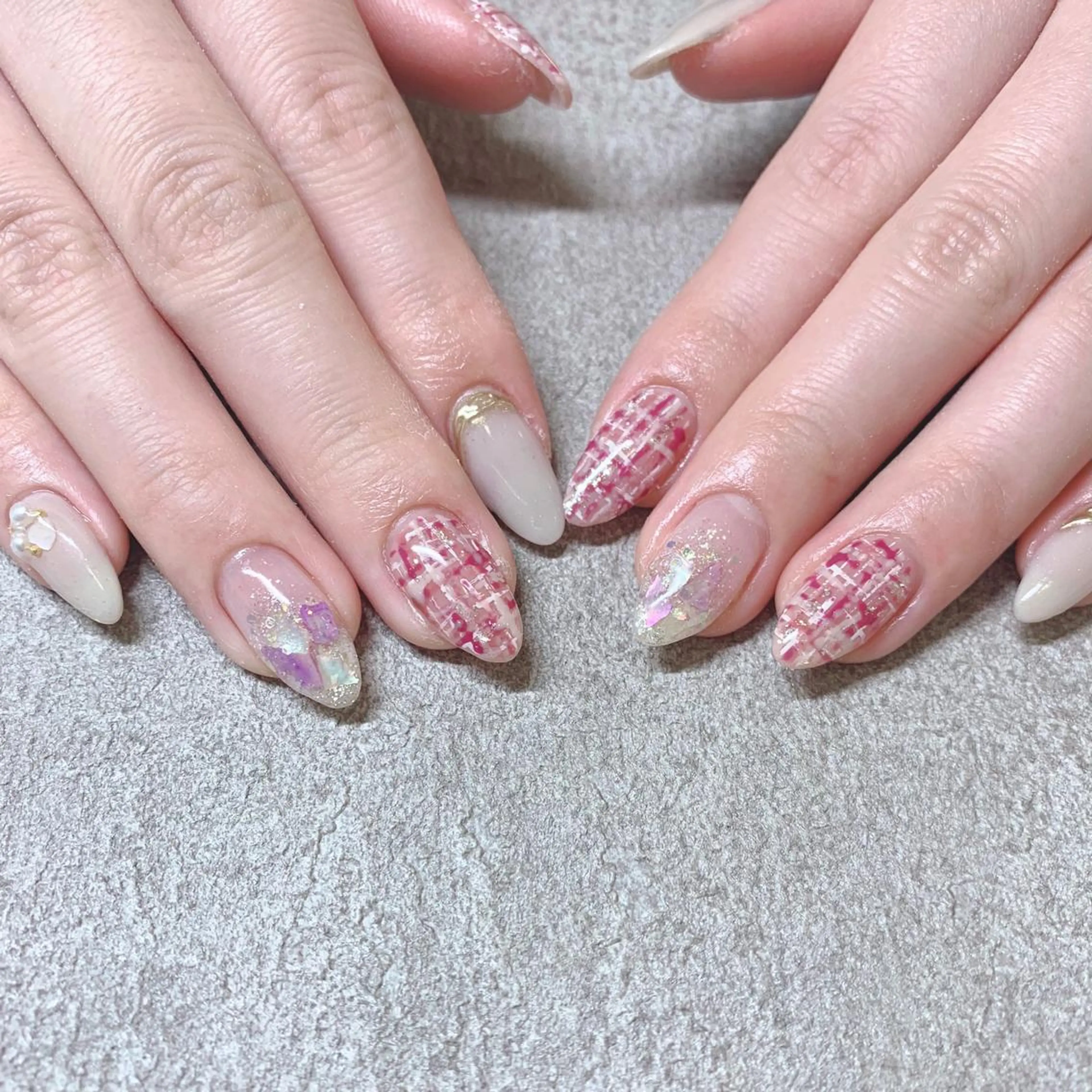 カラー ネイル ハンドネイル Cozy_ ilumのネイルデザイン