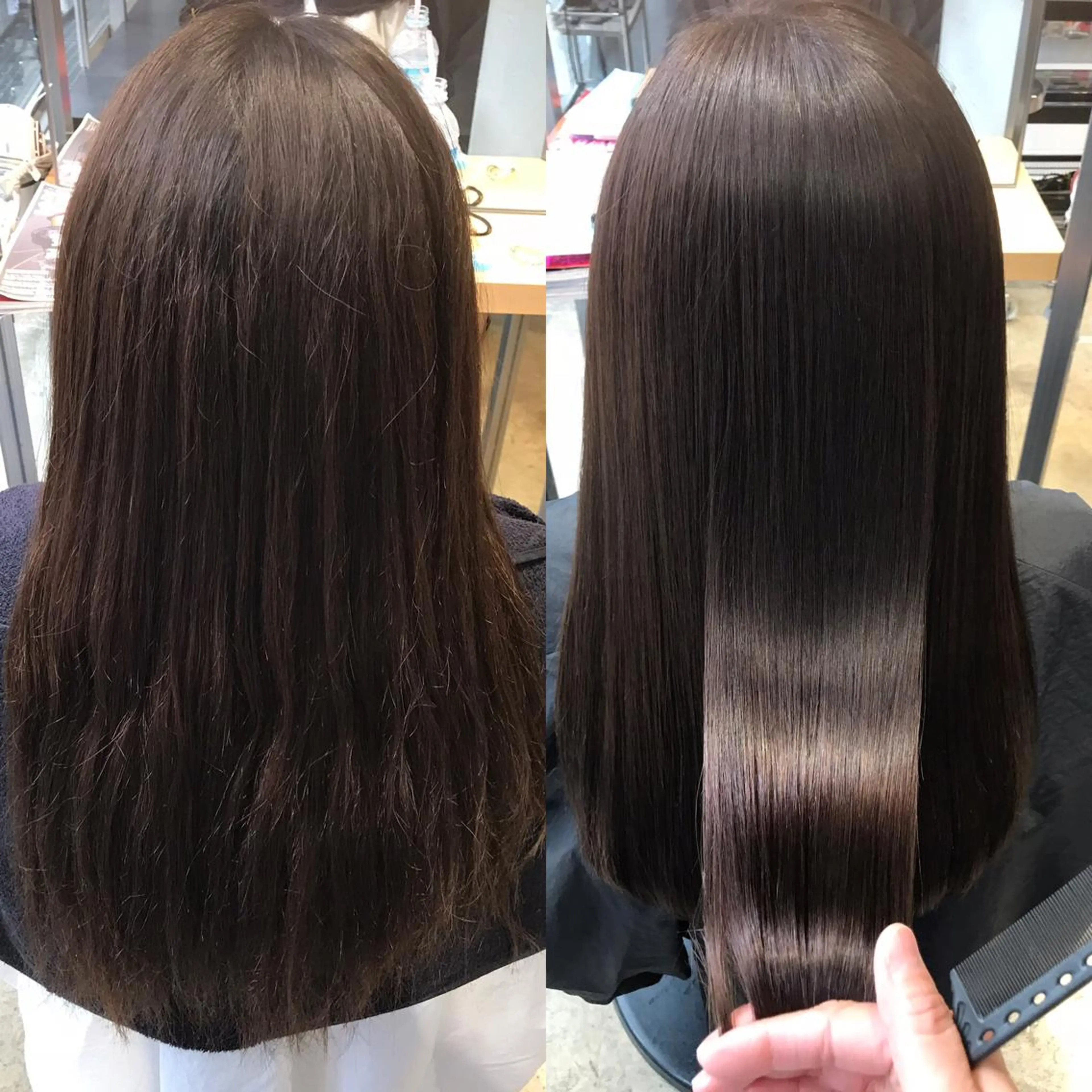 ロング パーマ 濱岡 恭子のヘアスタイル