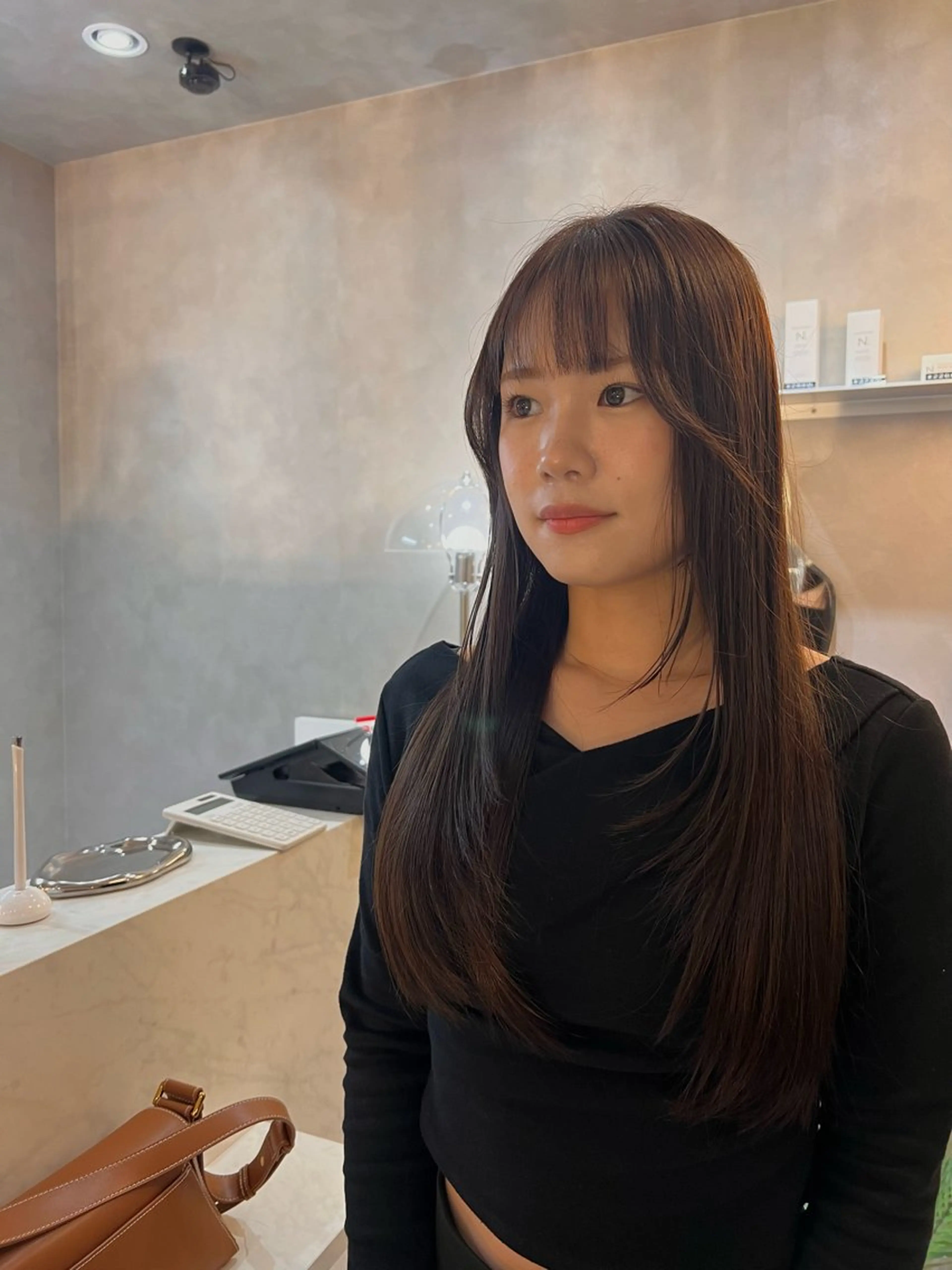 ロング カラー ロングレイヤー ブラウンカラー レイヤーカット ロング COMOREVI hair salon所属・KANA🌿透明感/ レイヤーcut🌿のヘアスタイル