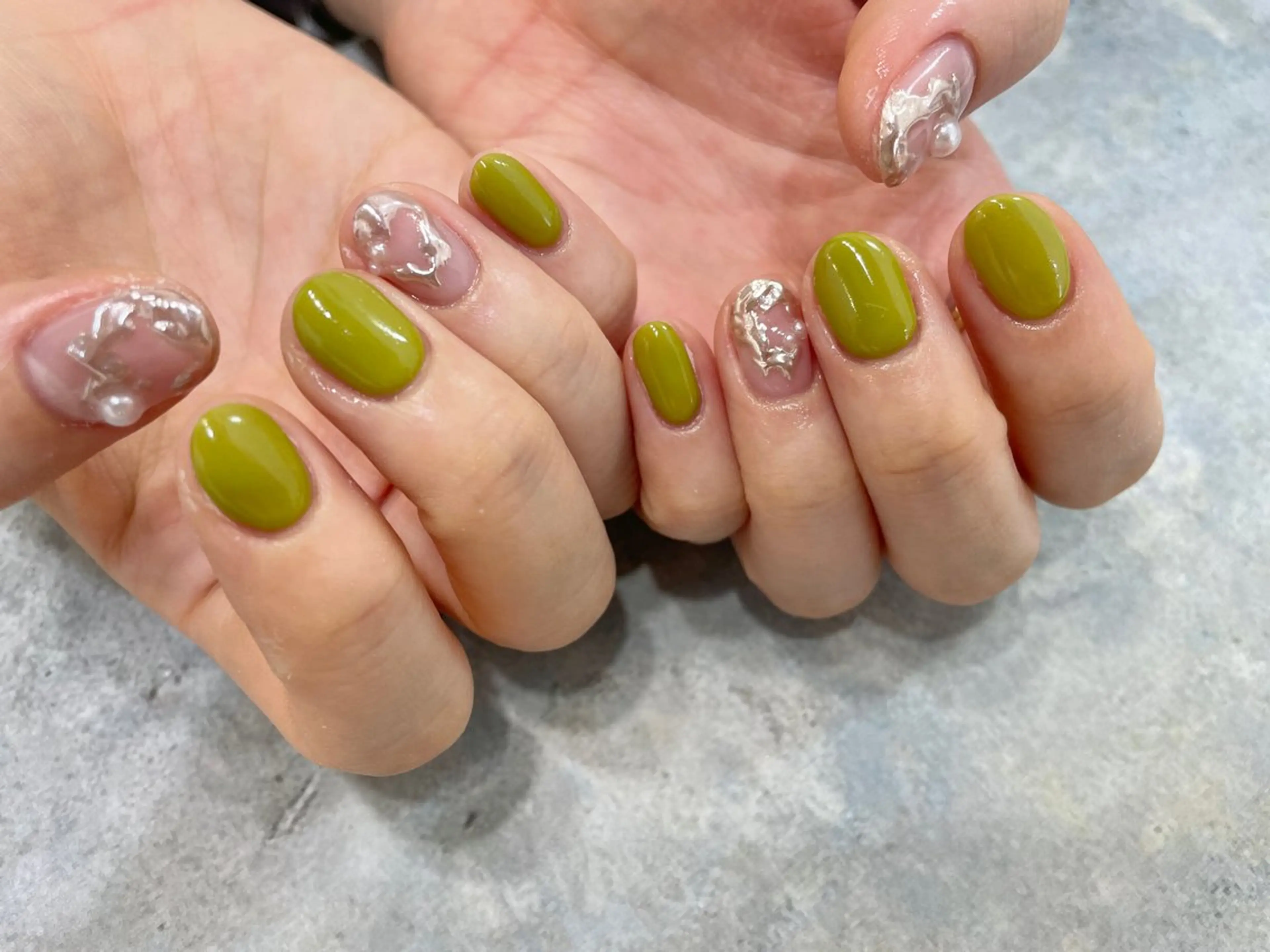 ネイル クリアネイル 氷ネイル・うるうるネイル マグネットネイル ミラーネイル ニュアンスネイル ハンドネイル 園田 ソノダのネイルデザイン