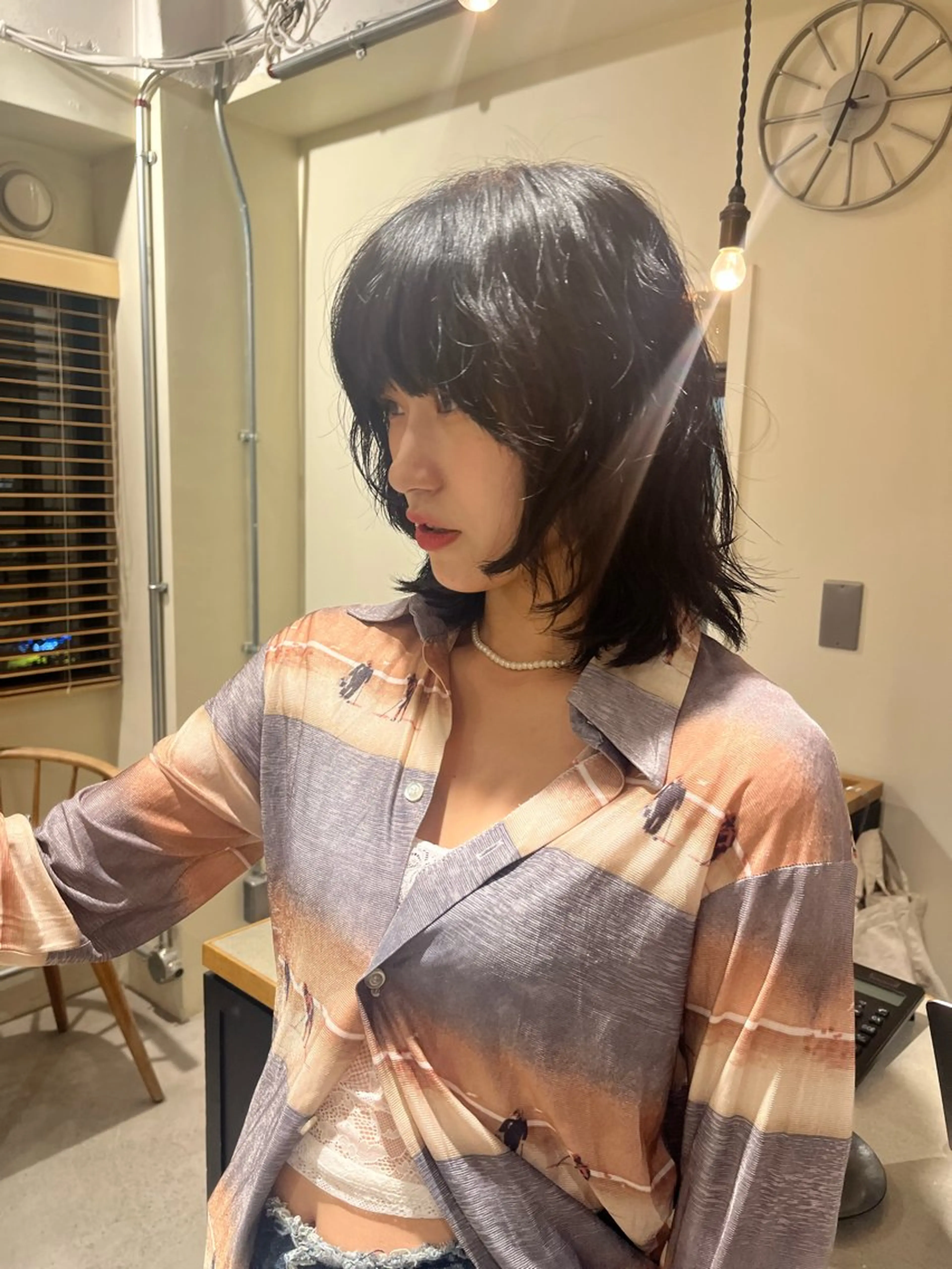 ミディアム カラー カット ヘアカラー ヘアセット 🦮shiori アイドルオタク🦮のヘアスタイル