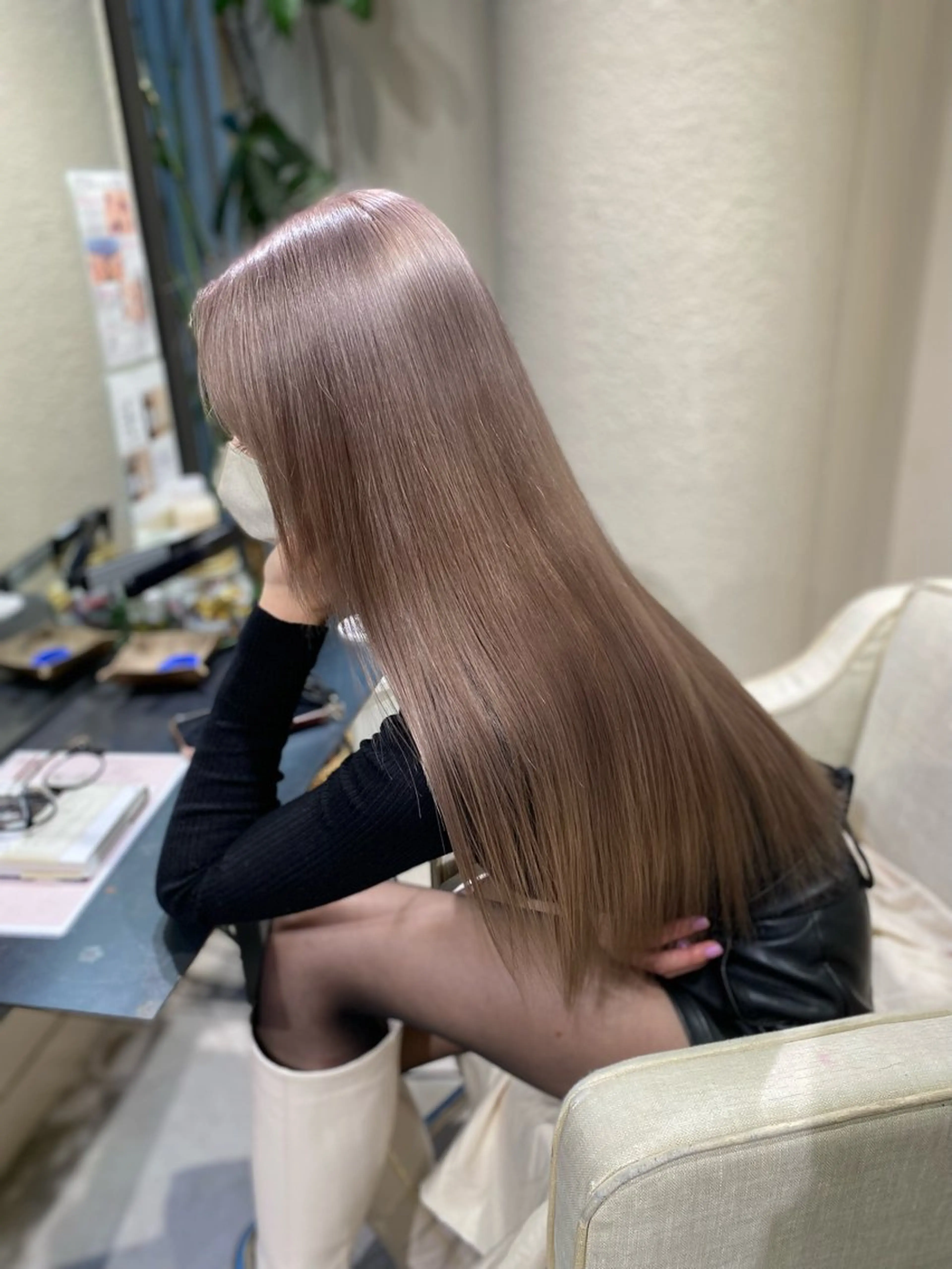 カラー ヘアカラー トリートメント ハイトーン✨艶髪💘 💘 AYANO💘のヘアスタイル