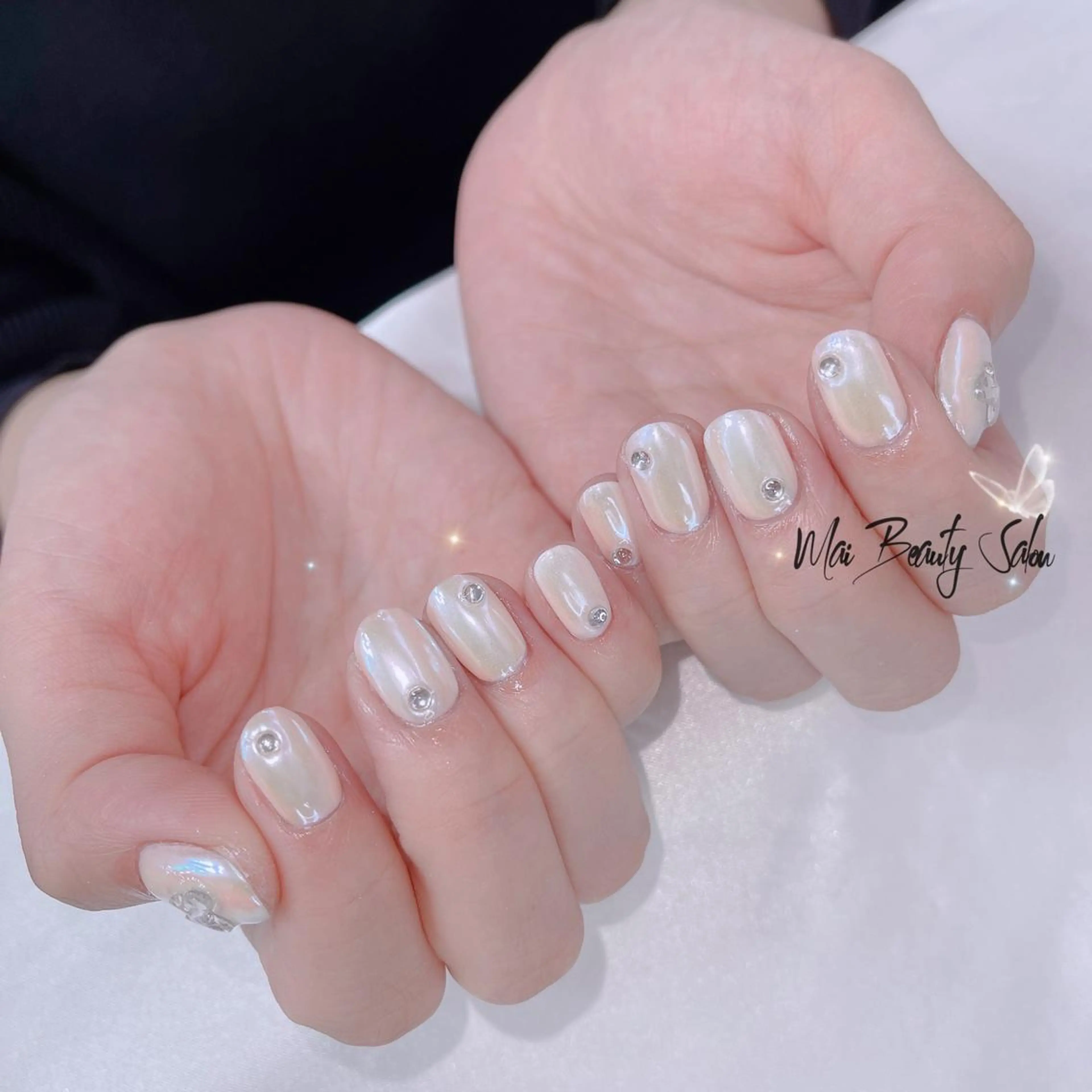 ネイル フットネイル ジェルネイル マグネットネイル パラジェル ワンホンネイル MaiBeauty Niのネイルデザイン