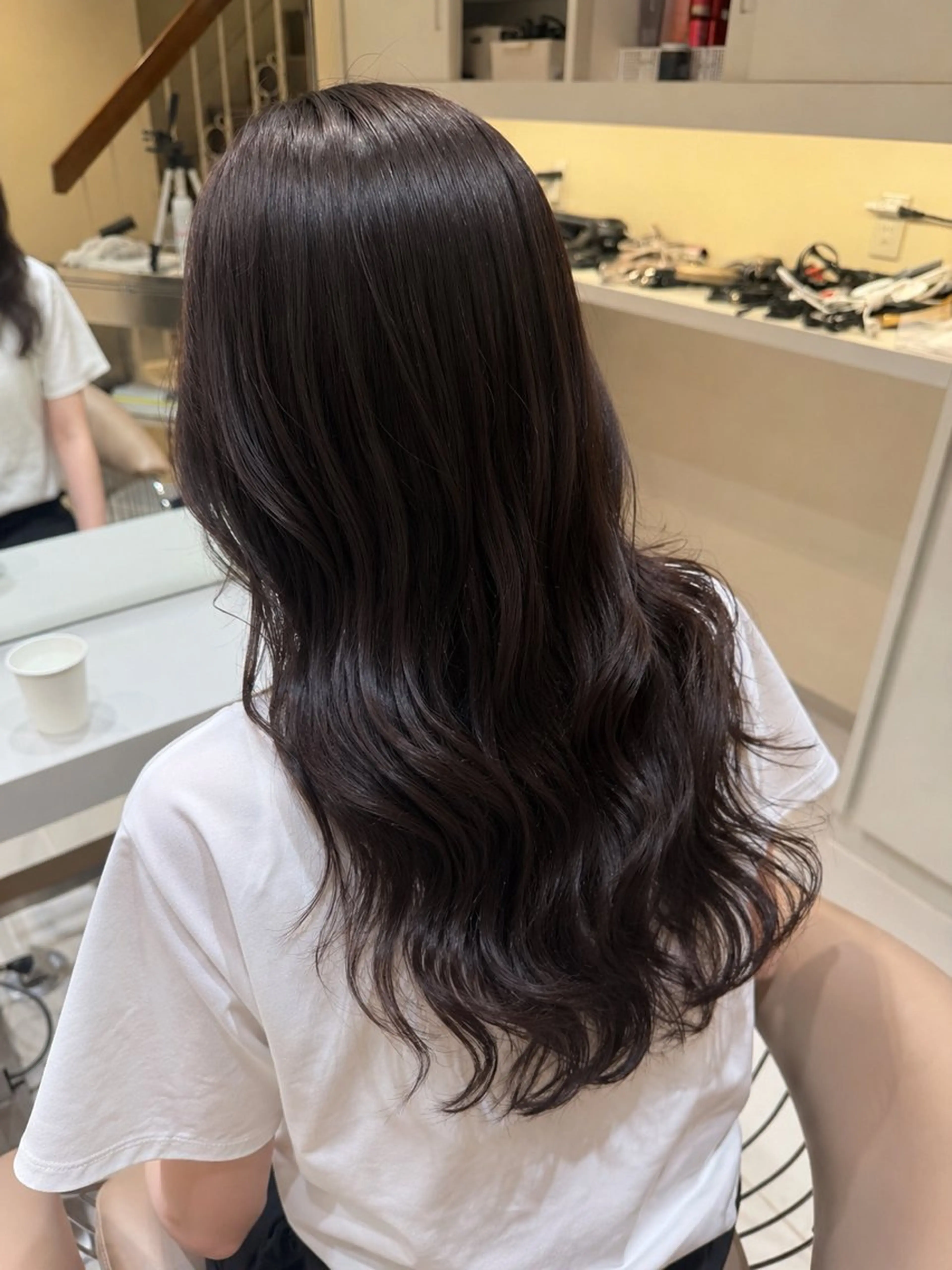 ロング カット パーマ 阪上 沙織のヘアスタイル