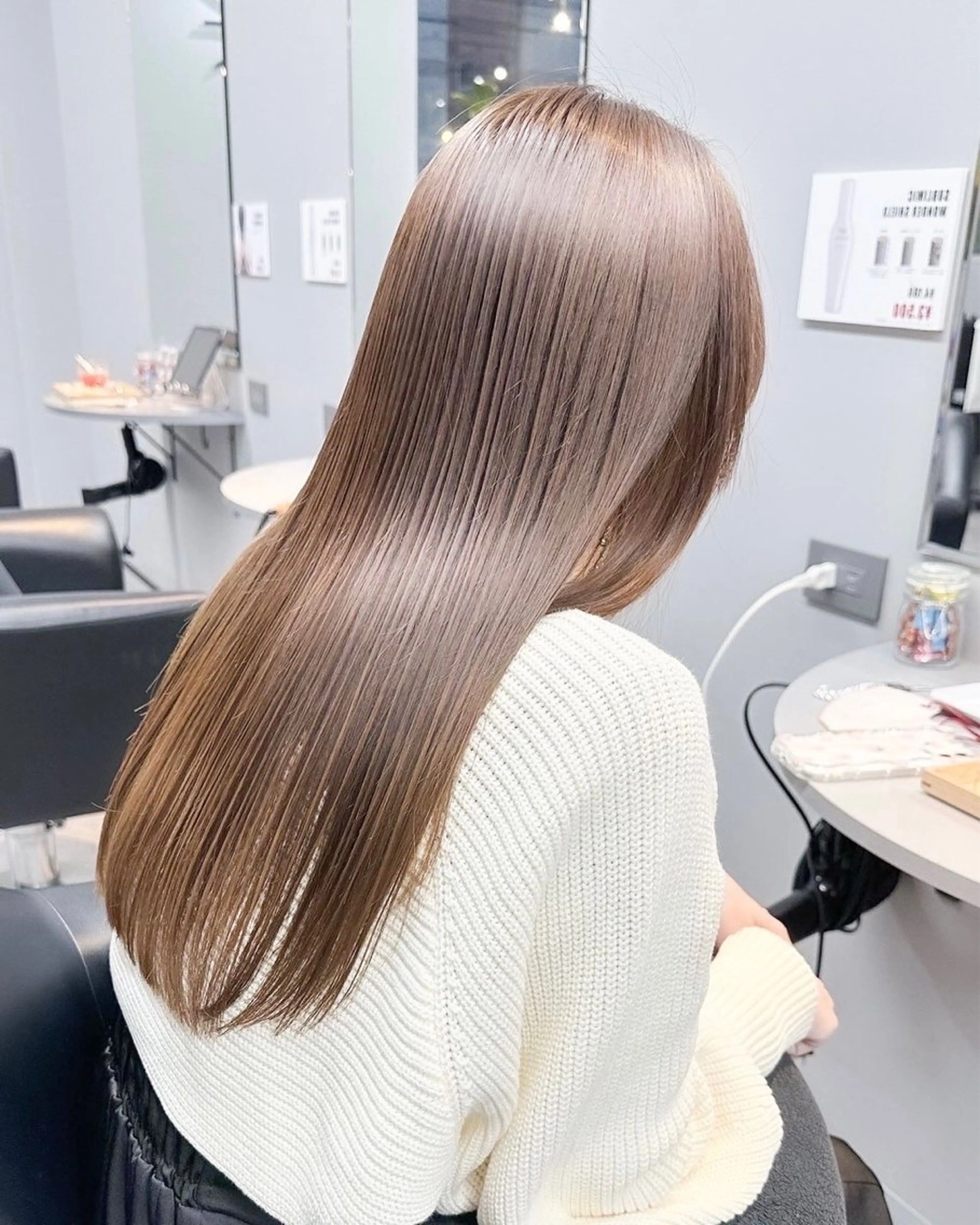 ロング ショートボブ ボブ 髪質改善 縮毛矯正 トリートメント カット トリートメント アンルポン所属・unlepont 江坂[髪質改善]🪽のヘアスタイル