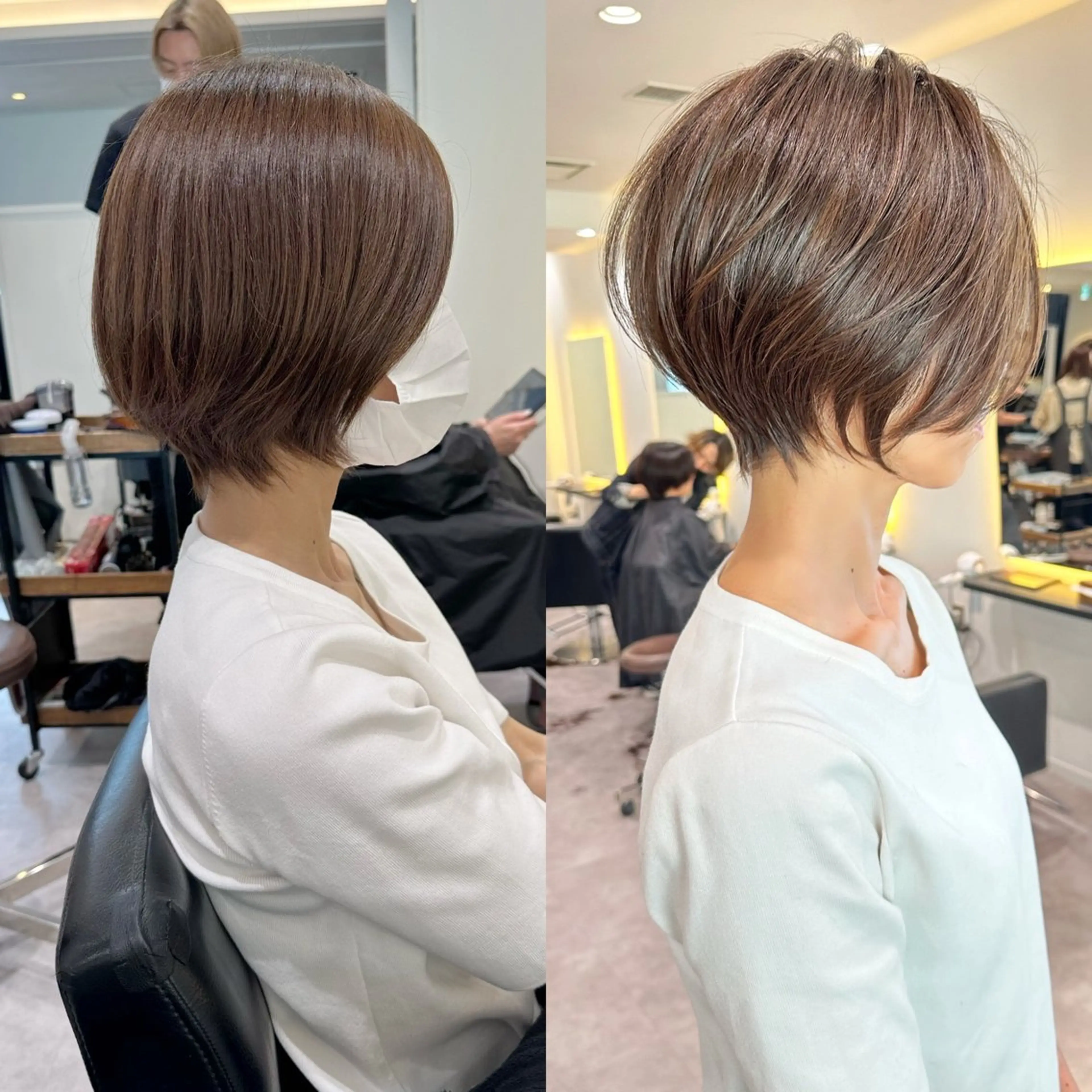 ショート ショートヘア ✨大人ショートヘア /カットモデル/銀座のヘアスタイル