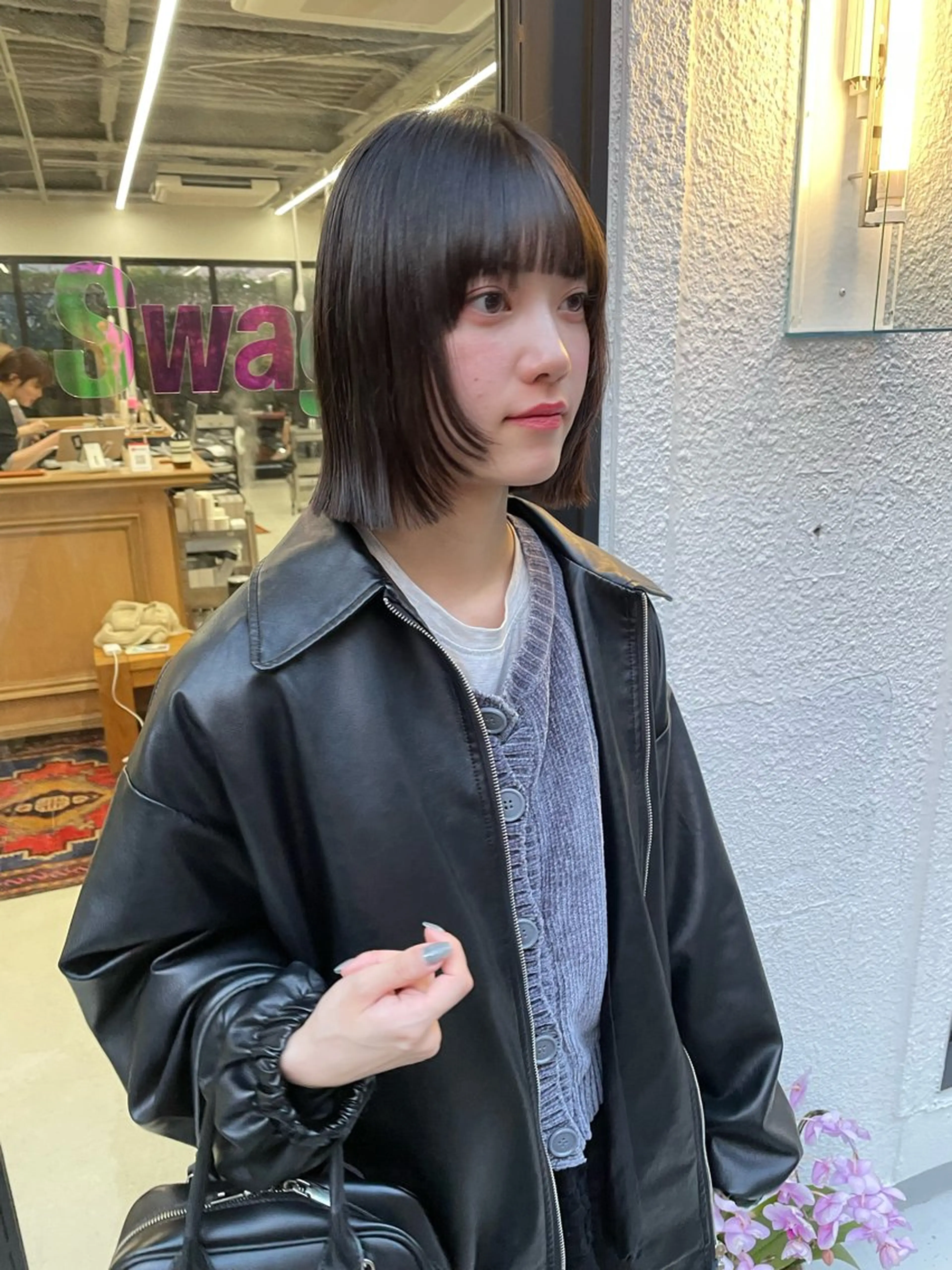 ミディアム カラー パーマ ヘアアレンジ メンズ カット ヘアカラー トリートメント tatsumi/ボブ ウルフ/レイヤーのヘアスタイル