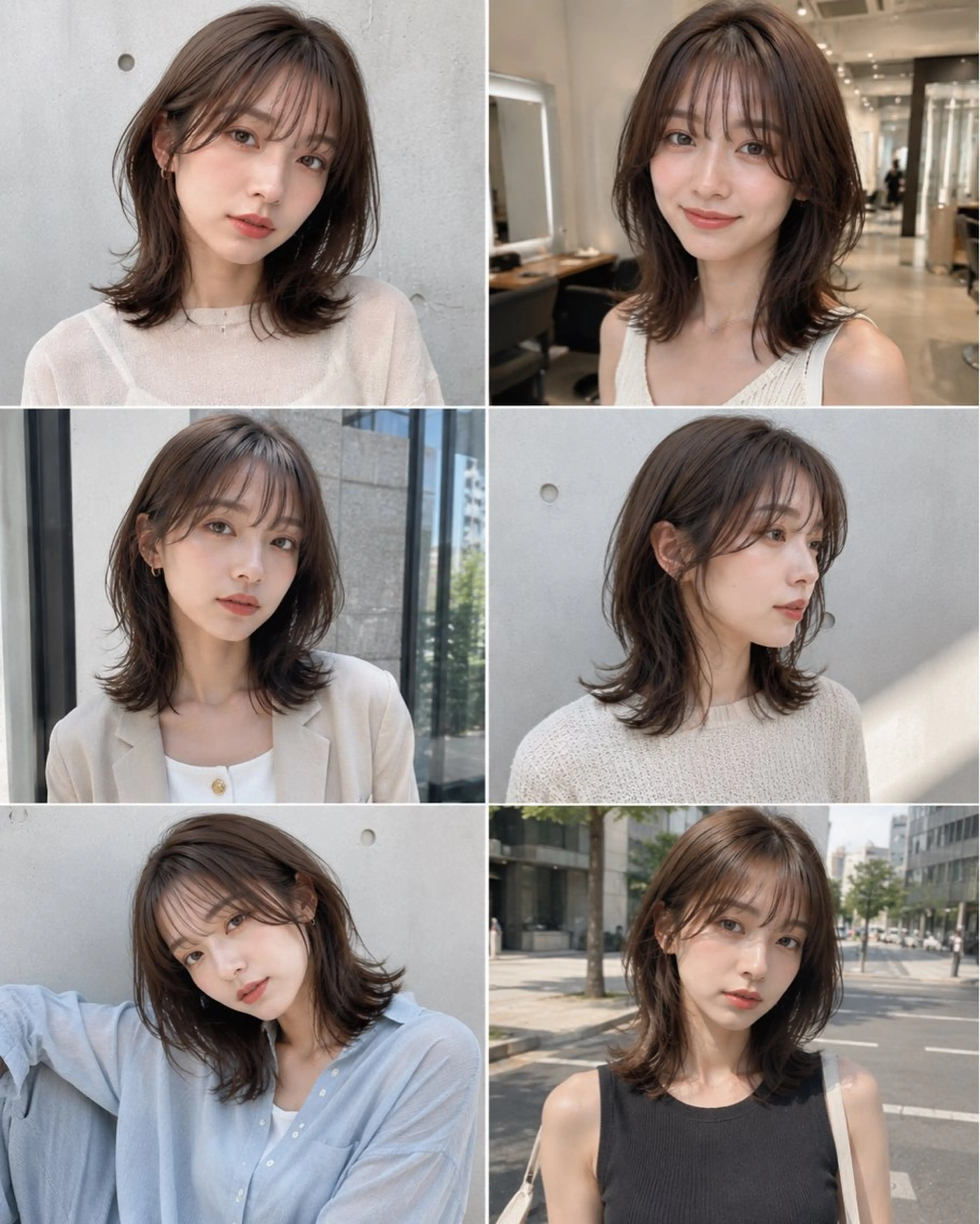 ミディアム カラー ヘアアレンジ ミディアムレイヤー レイヤーカット 今だけ無料カット募集 💫KEISHIのヘアスタイル