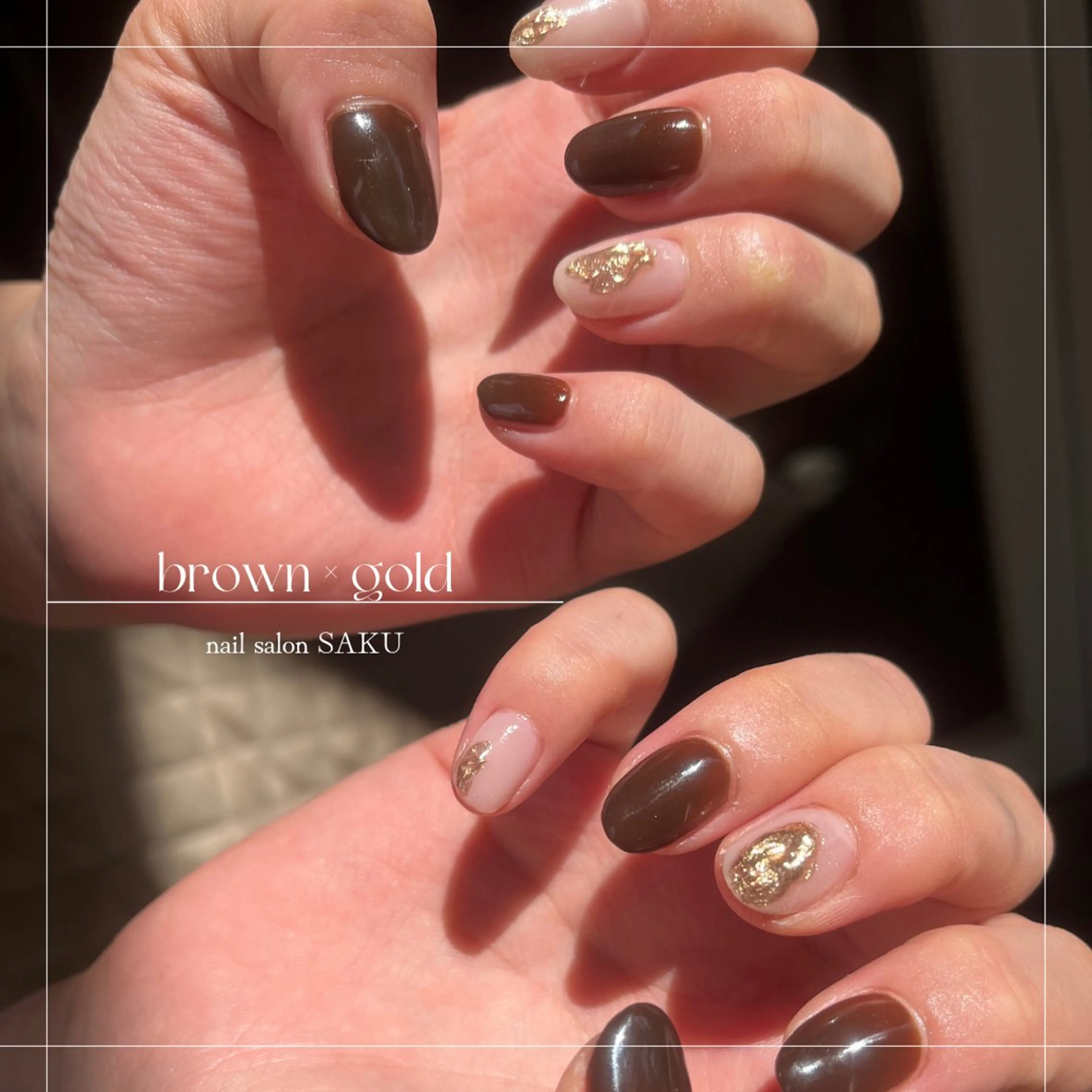 ネイル ニュアンスネイル シンプルネイル ハンドネイル SAKU nail 作島茜のネイルデザイン