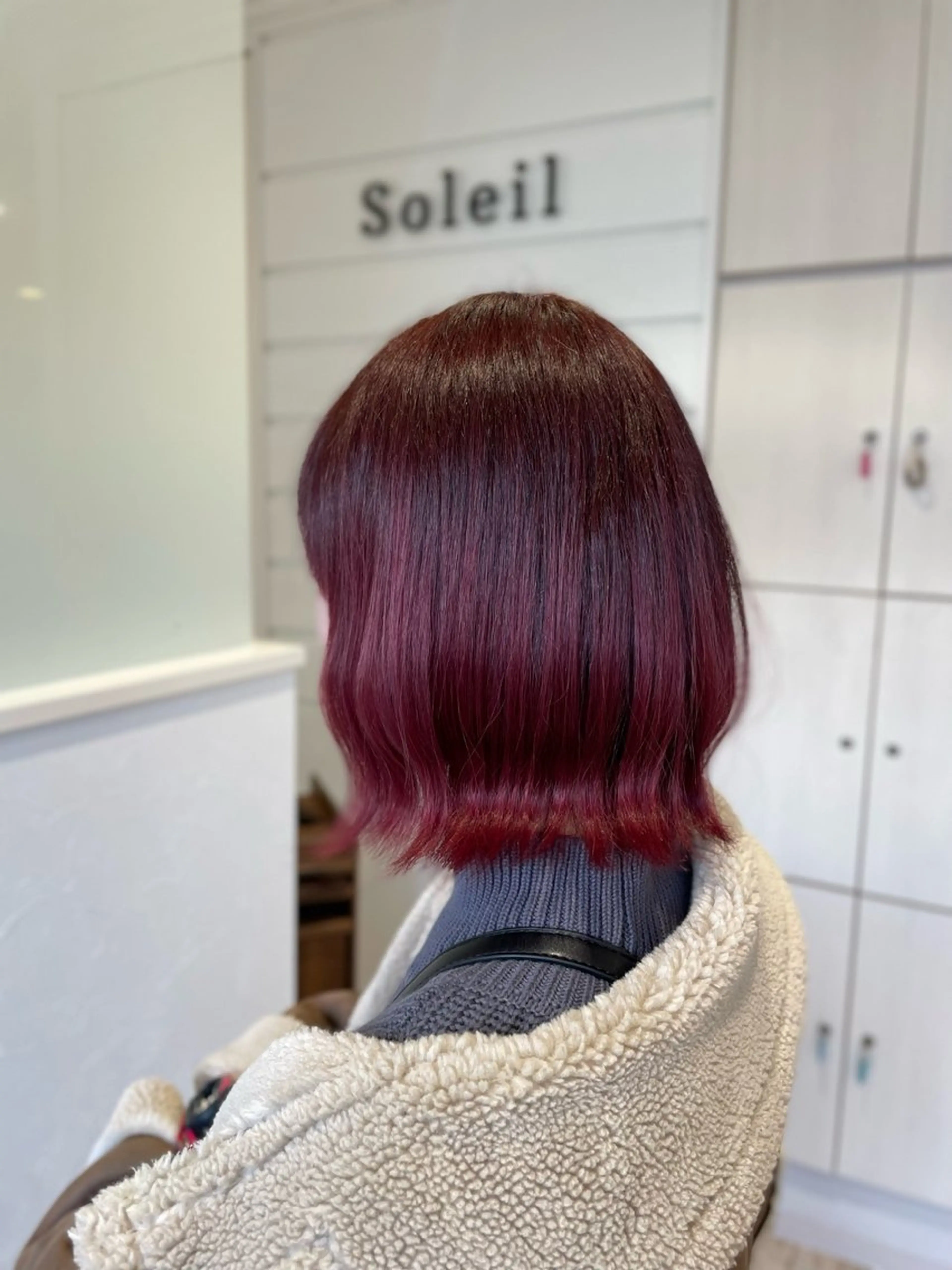 カラー ボブ/艶髪 soleilrukaのヘアスタイル