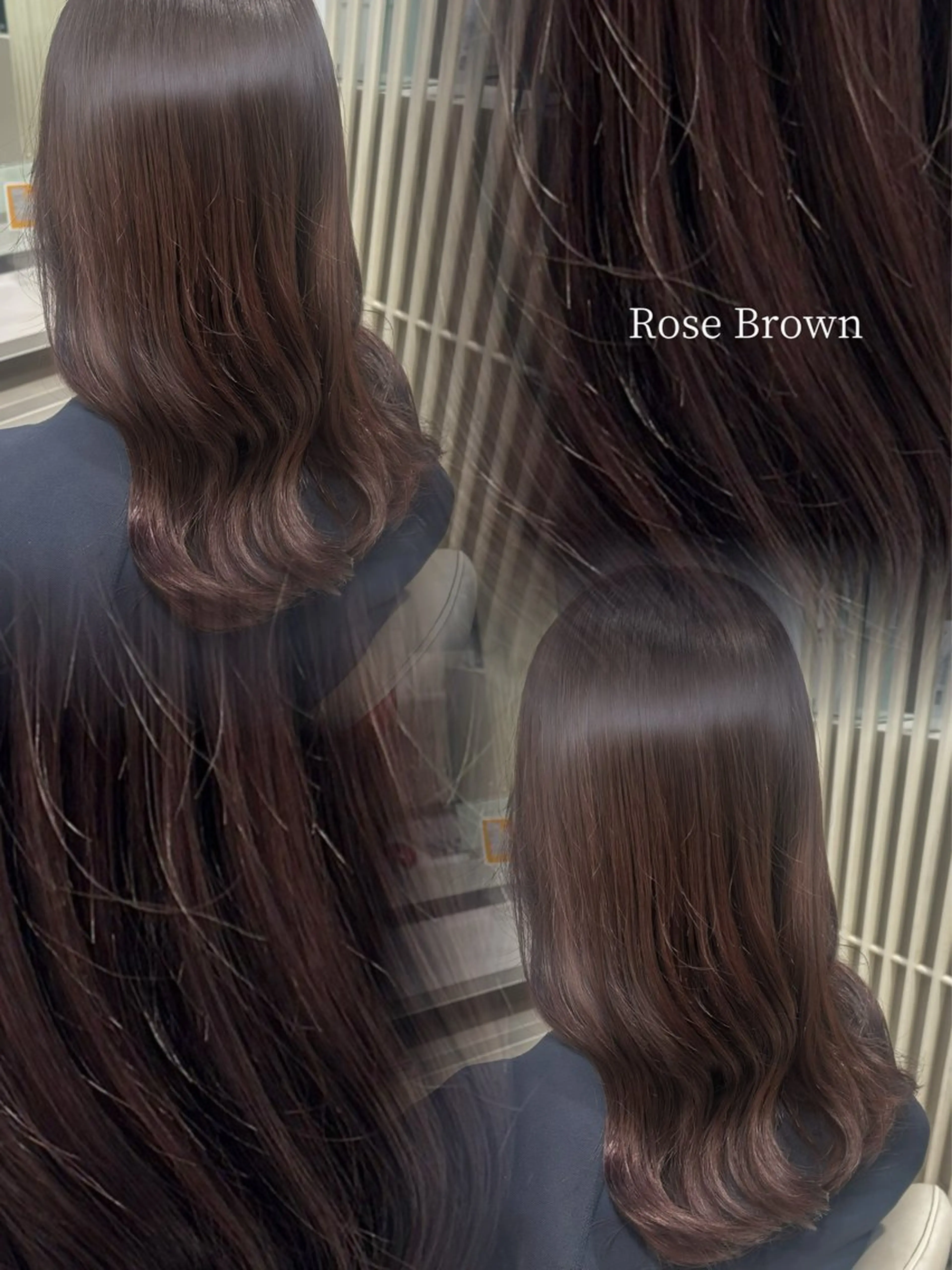 ロング ピンクブラウン 中嶋 礼愛のヘアスタイル